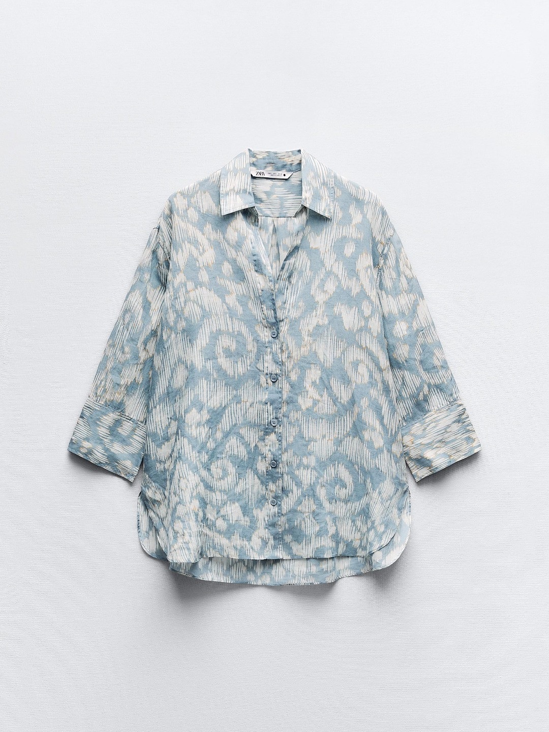 

ZARA Women Blue Shirts