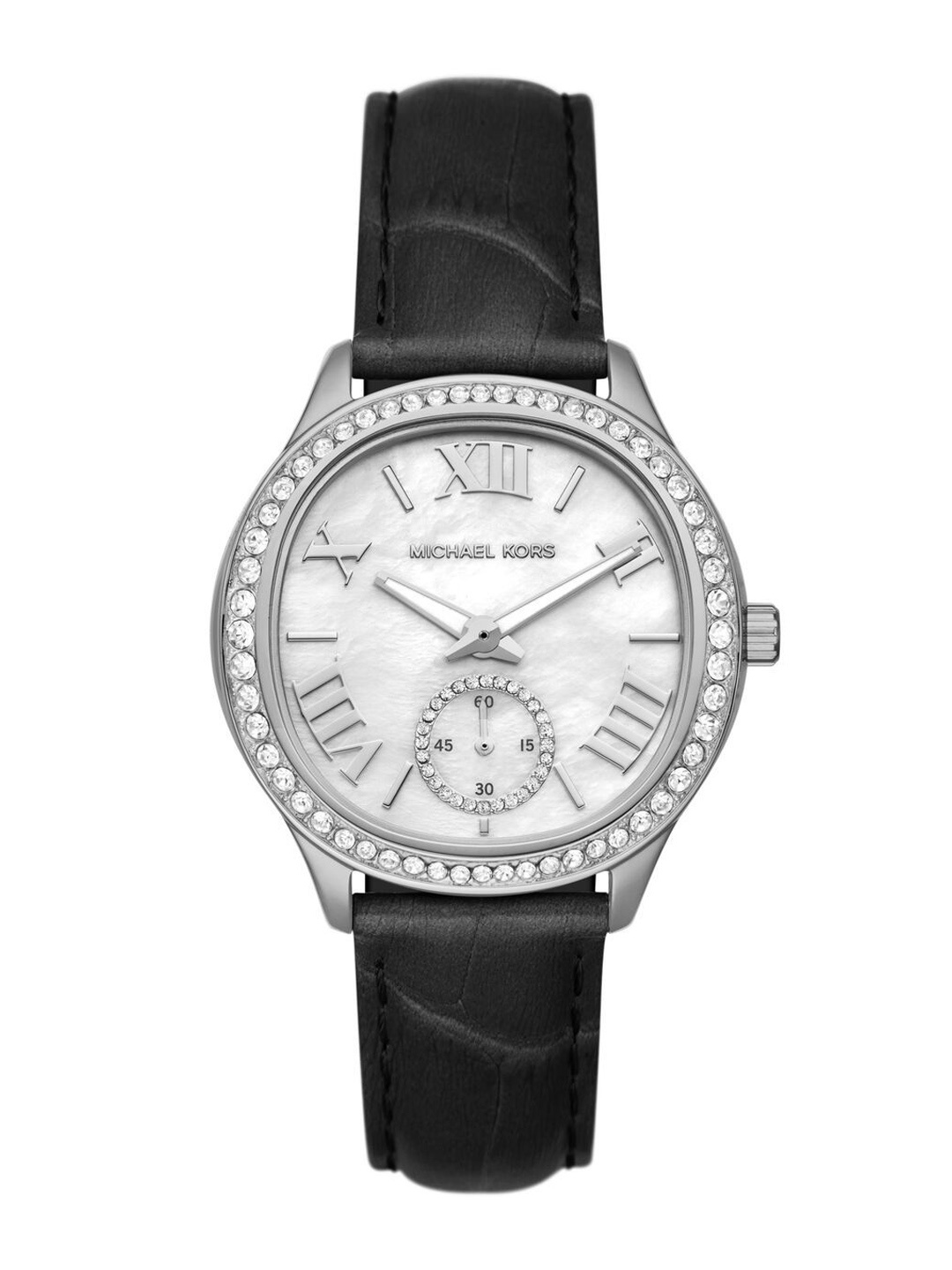 

Michael Kors Women Mother Leather Straps Analogue Watch AK_MK4821, White