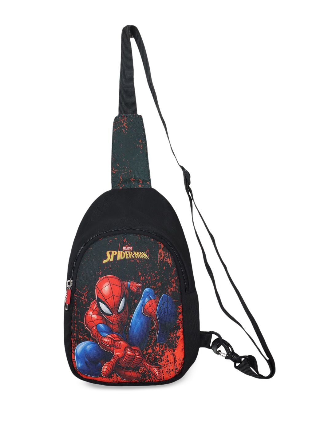 

NOVEX Unisex Graphic Printed Crossbody Sling Bag, Black