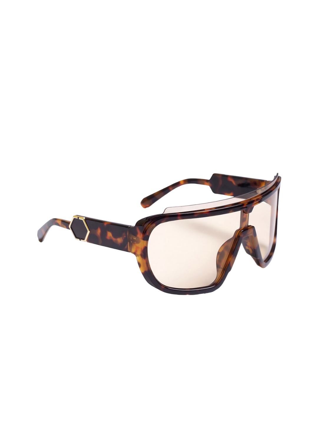 

DIMEH Unisex Square Sunglasses with UV Protected Lens SG-175, Brown