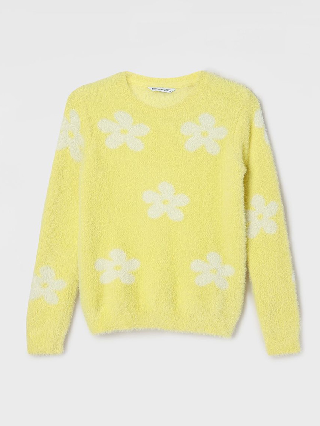 

Fame Forever by Lifestyle Girls Floral Pullover Sweaters, Yellow