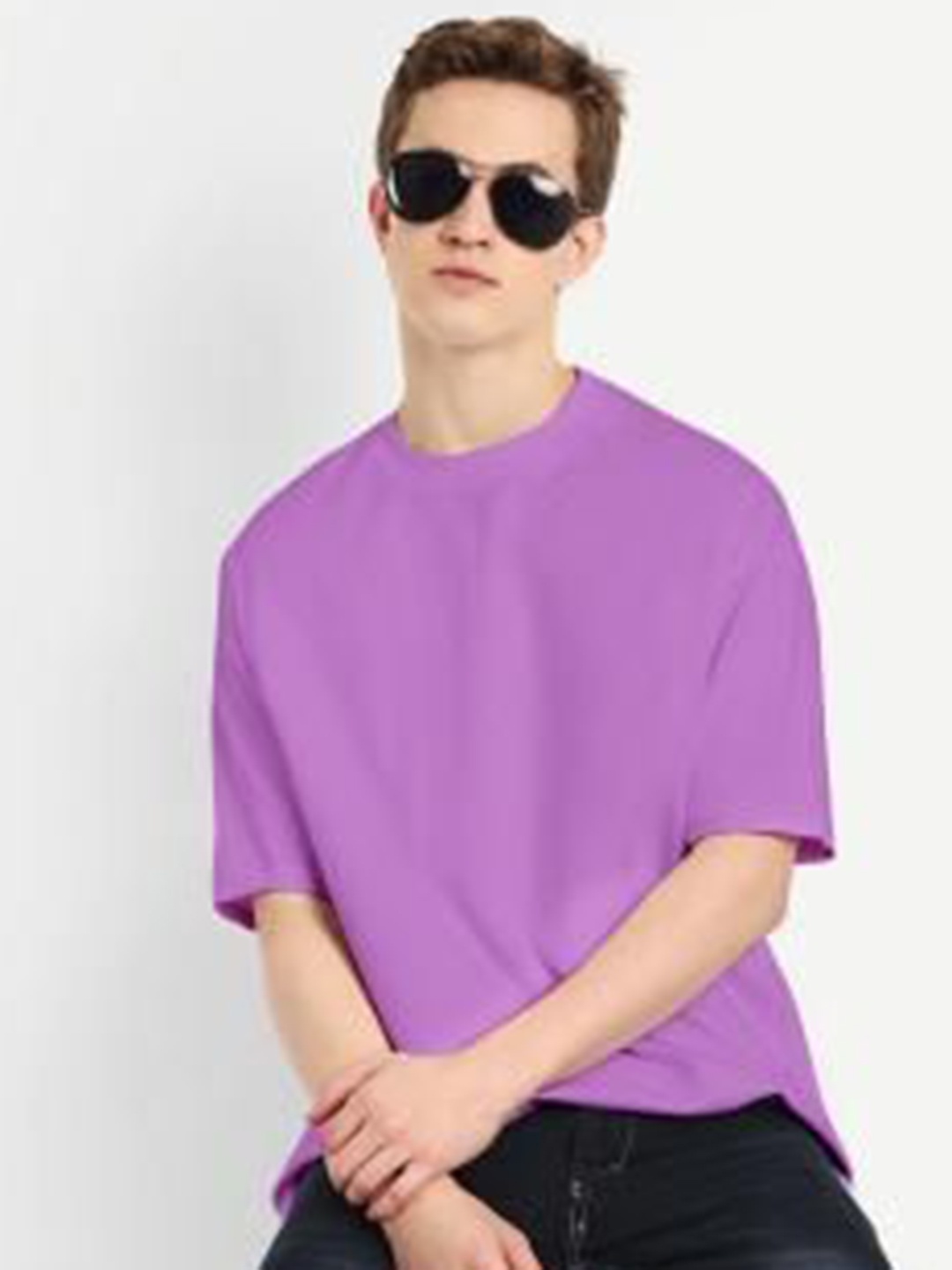 

BLURR Unisex Pure Cotton Pockets T-shirt, Purple
