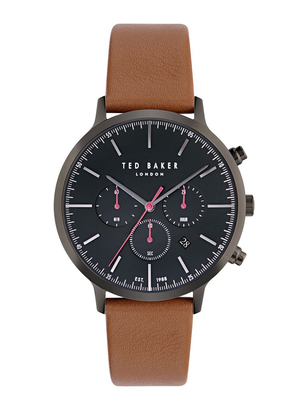 

Ted Baker Men Dial & Leather Straps Analogue Watch BKPHAF4079I, Black