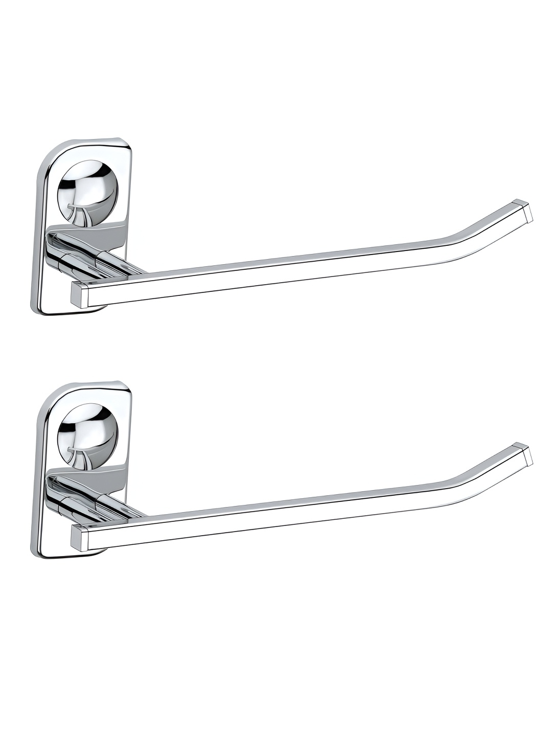 

Plantex Silver-Toned 2 Pieces Stainless Steel Towel Holder