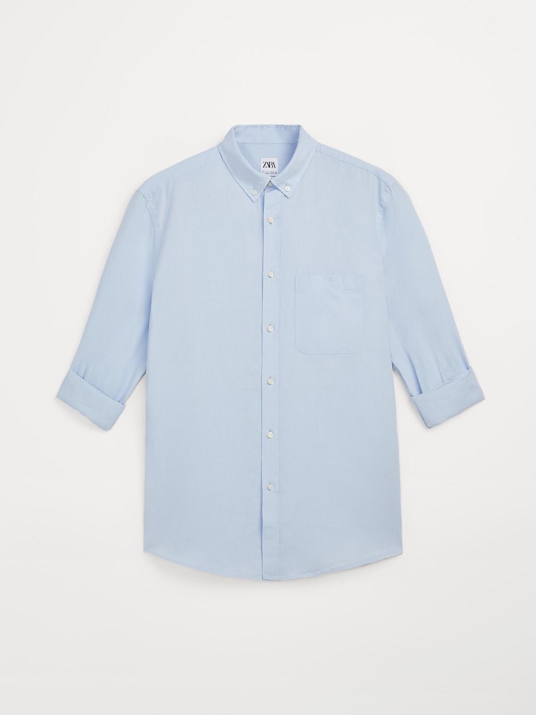 

ZARA Men Blue Shirts