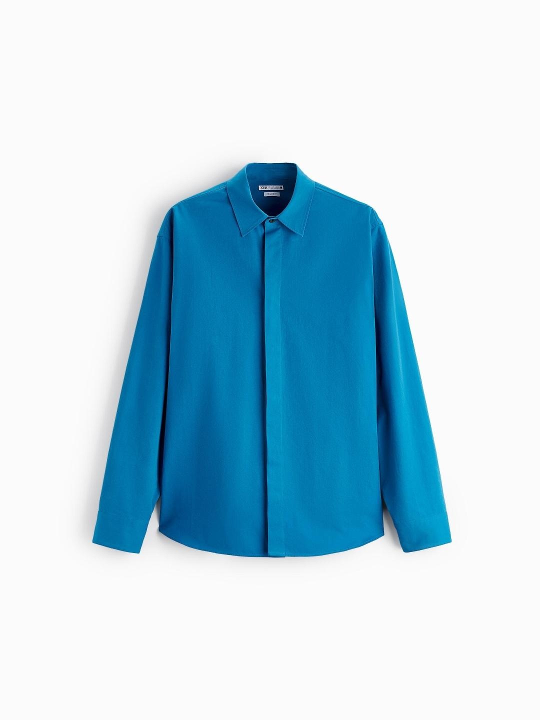 

ZARA Men Blue Shirts