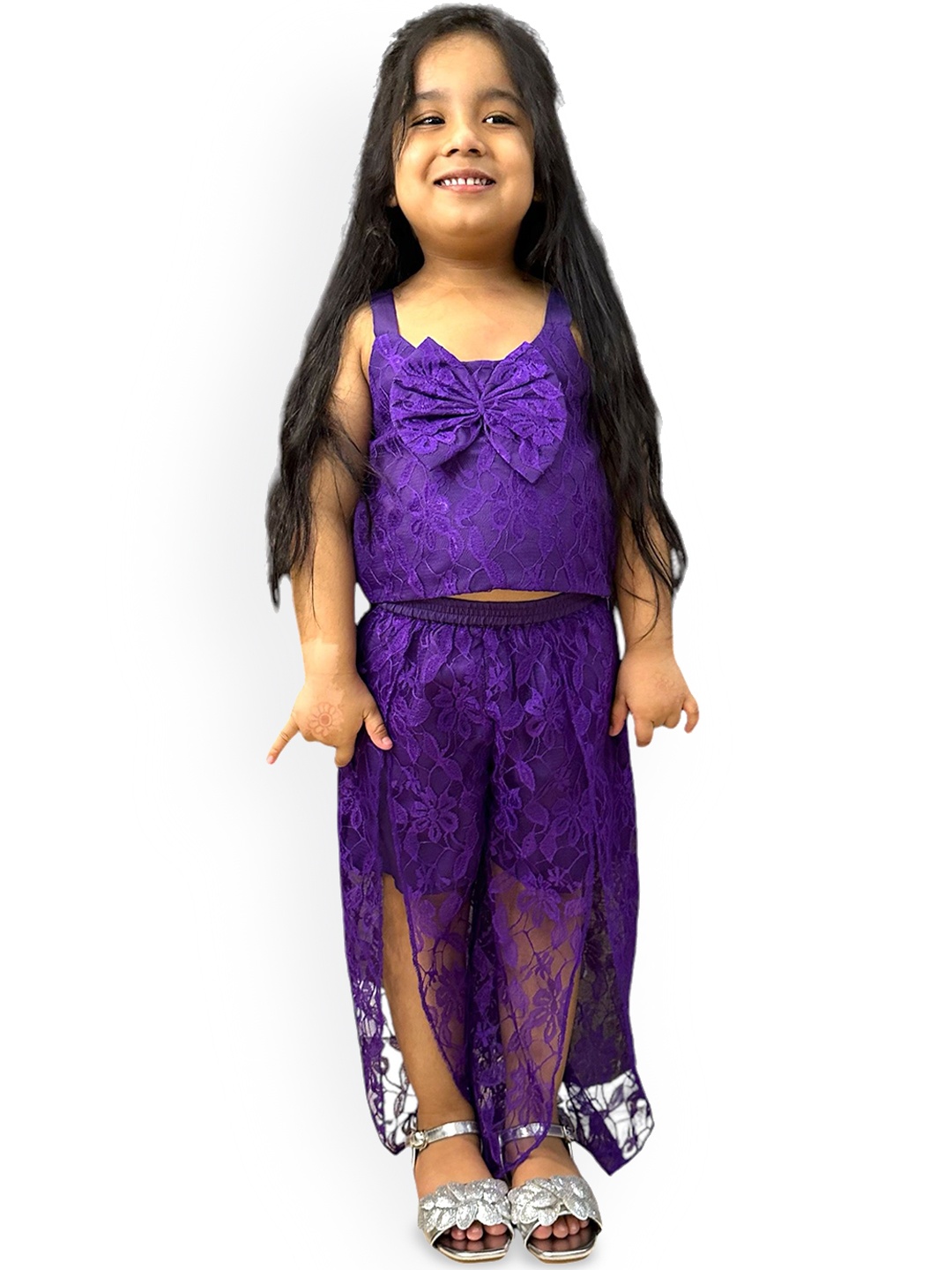 

Samsara Couture Top with Trousers, Purple