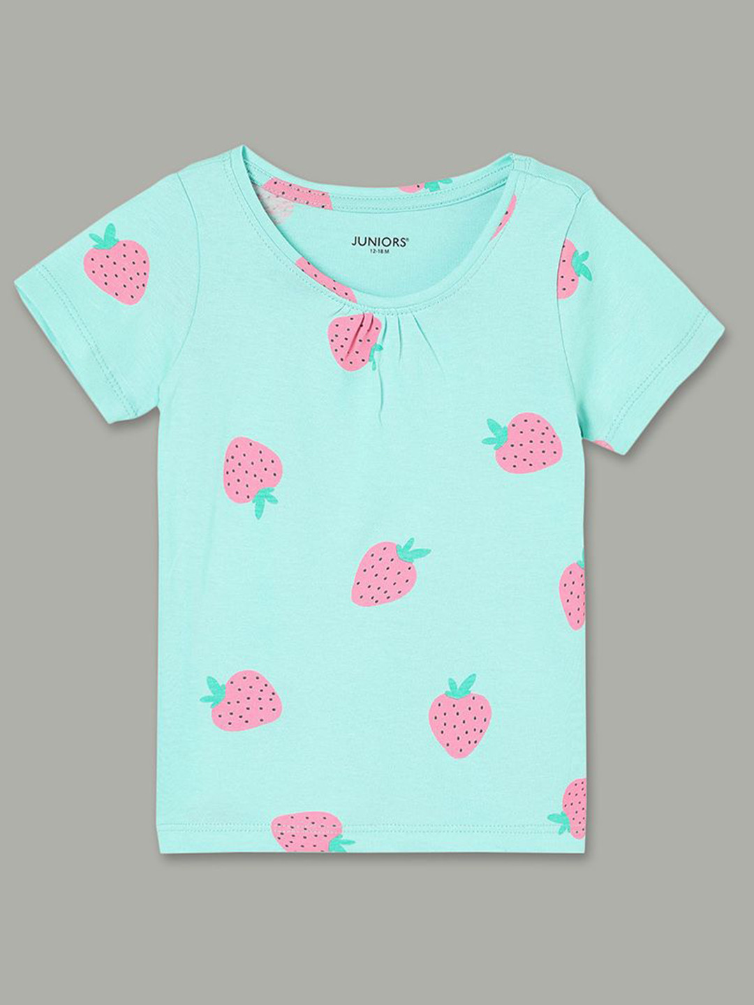 

Juniors by Lifestyle Girls Conversational Printed Round Neck Cotton T-shirt, Green