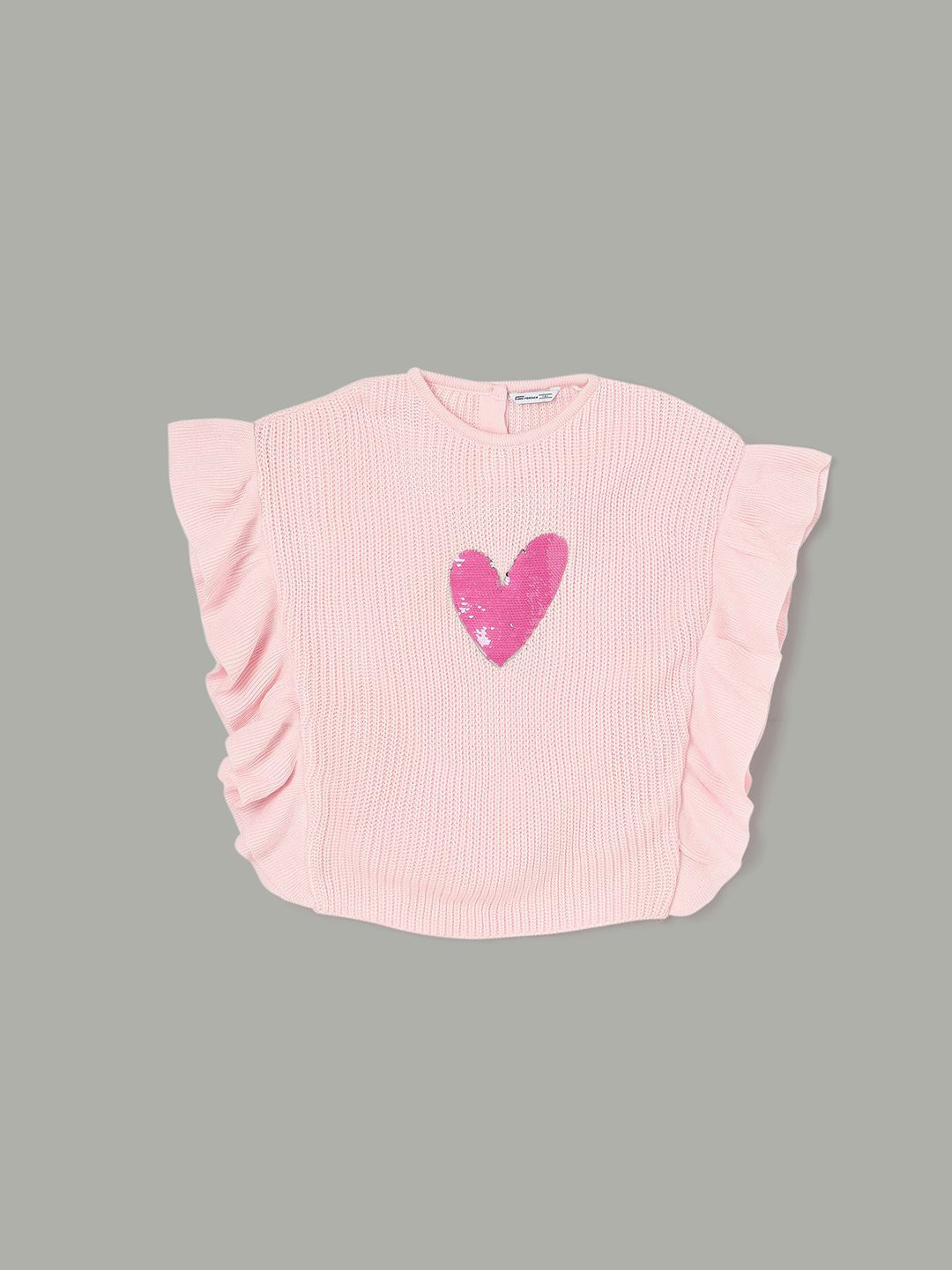 

Fame Forever by Lifestyle Girls Embroidered Pullover with Embellished Detail, Pink