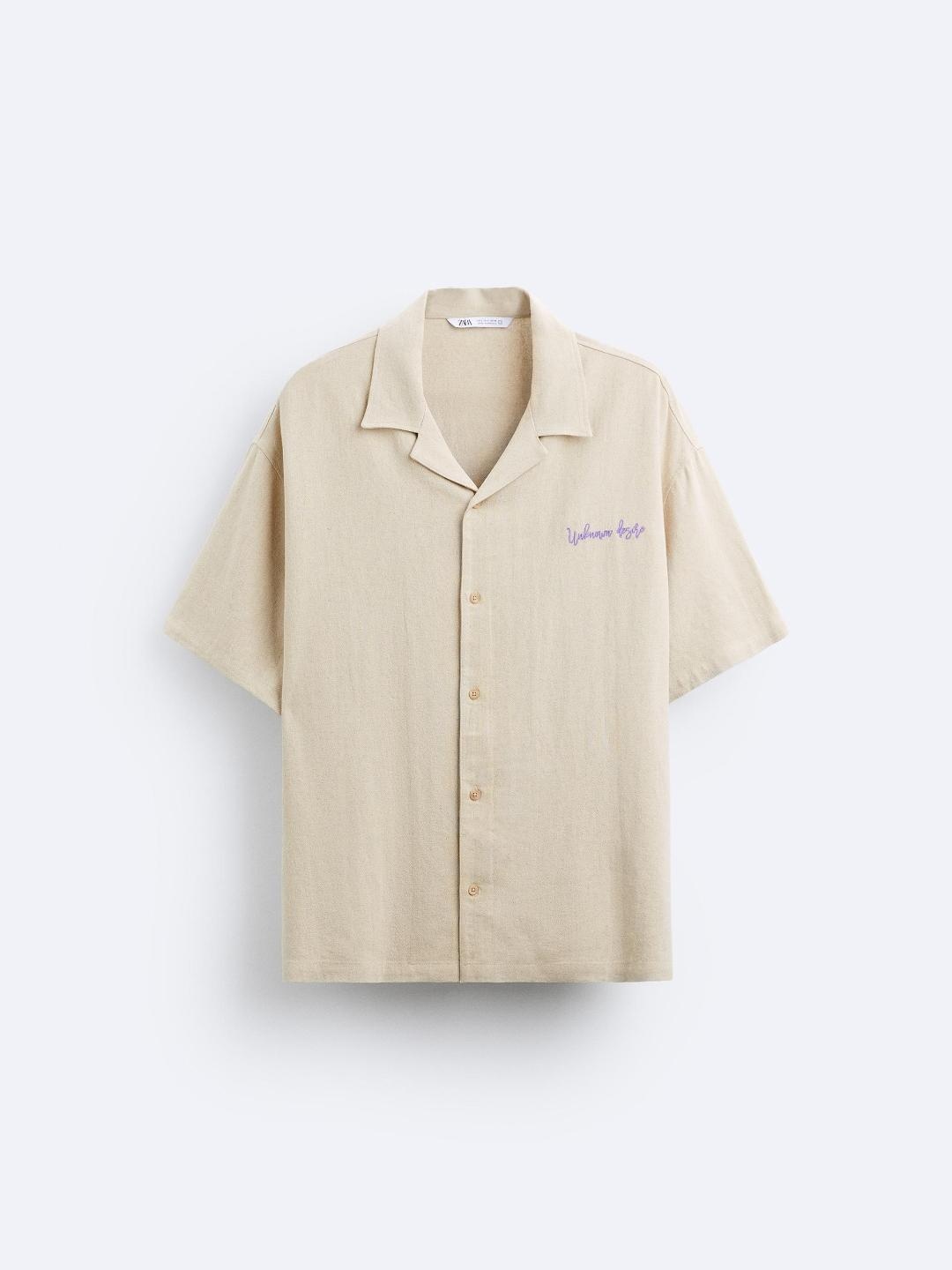 

ZARA Men Beige Shirts