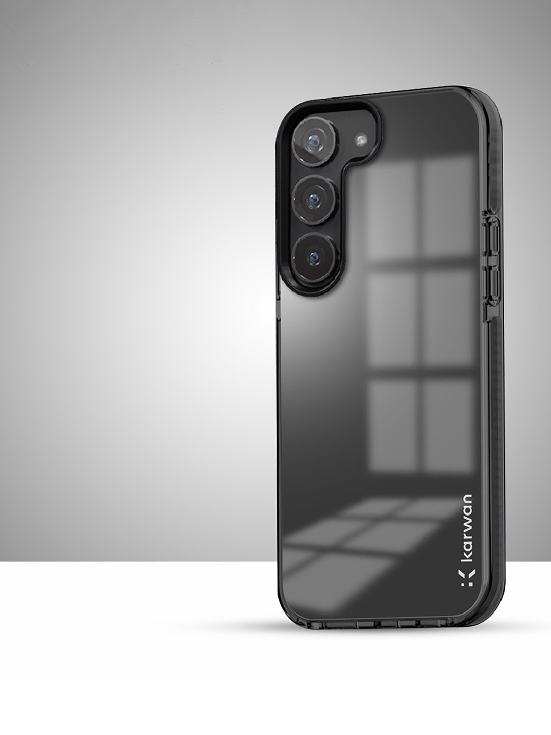 

Karwan Solid Samsung S23 Plus Back Case, Black