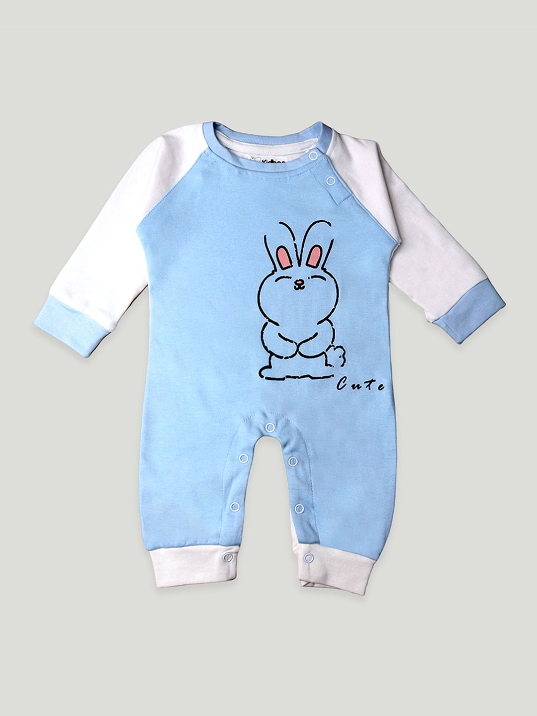 

Kidbea Infants Kids Set Of 6 Printed Pure Cotton Apparel Gift Set, Blue