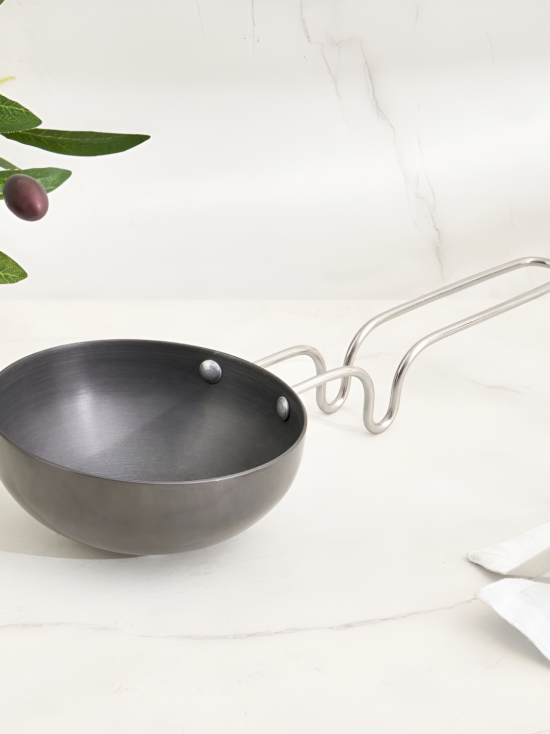 

Home Centre Corsica Aresco Stainless Steel Tadka Pan - 12.5 cm, Grey