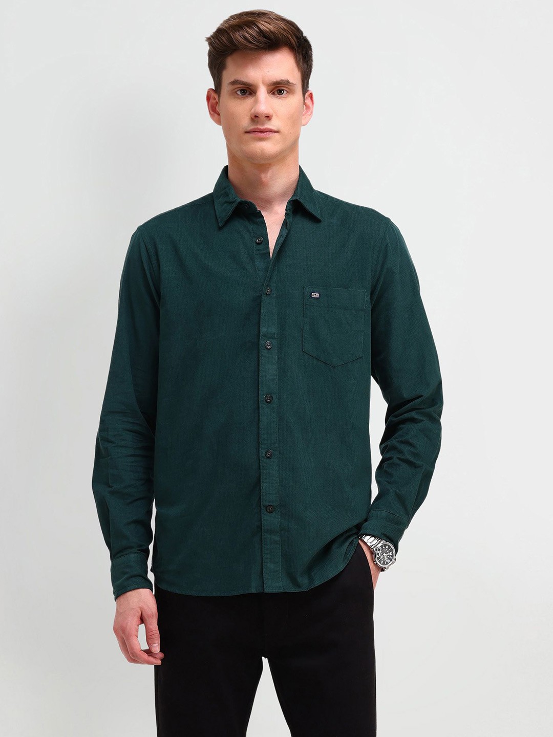 

Arrow Sport Men Classic Opaque Casual Shirt, Green
