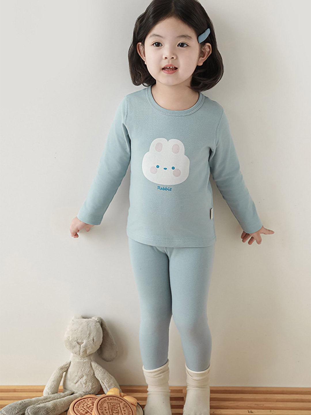 

LULU & SKY Girls Cartoon Characters Printed Maxi Nightdress, Blue
