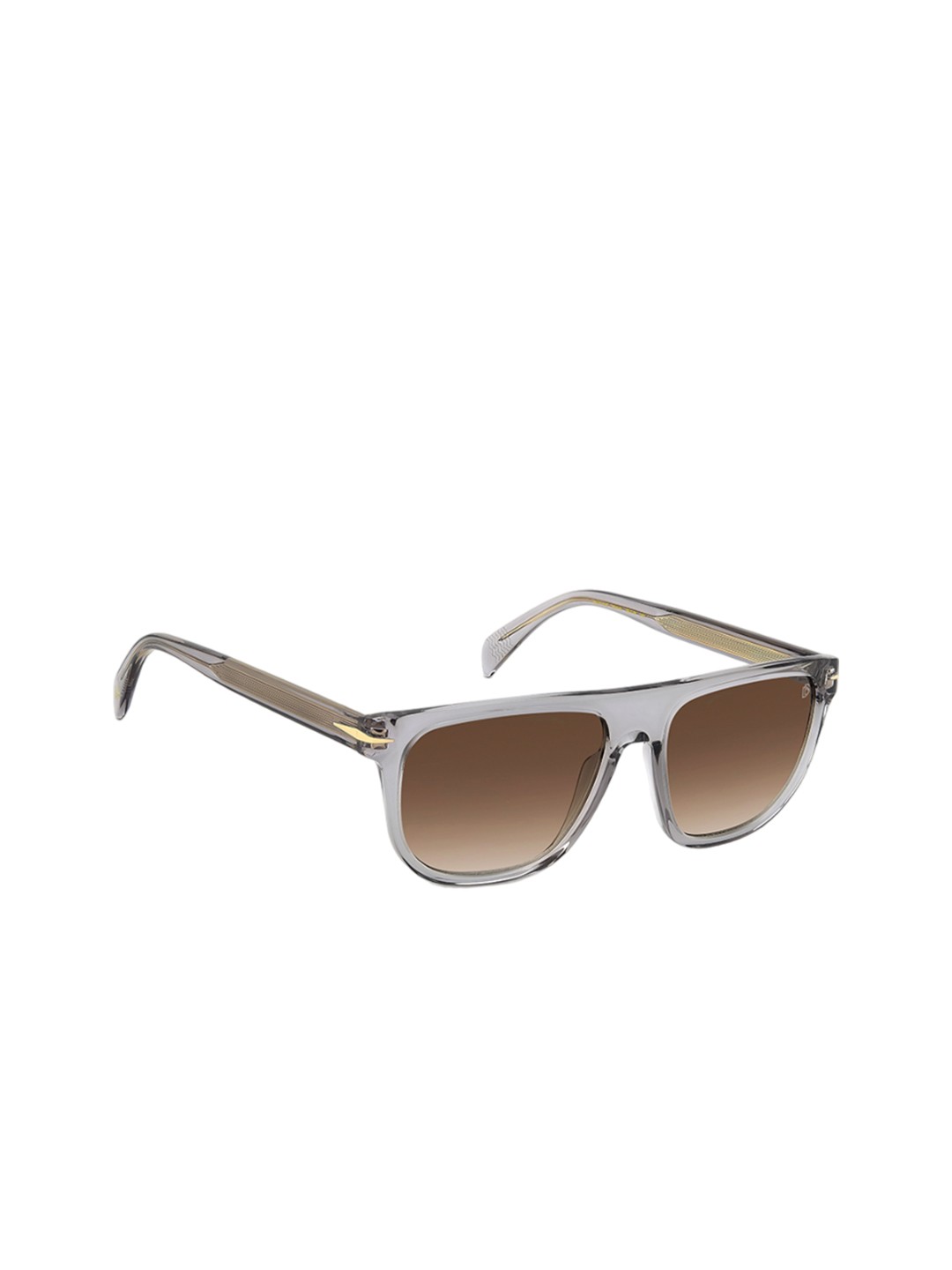 

DAVID BECKHAM Men Aviator Sunglasses with UV Protected Lens, Grey