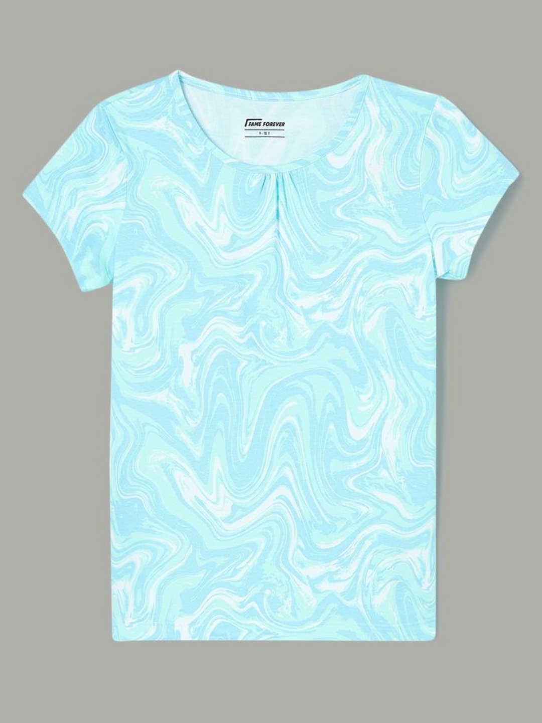 

Fame Forever by Lifestyle Girls Abstract Printed Round Neck Cotton T-shirt, White