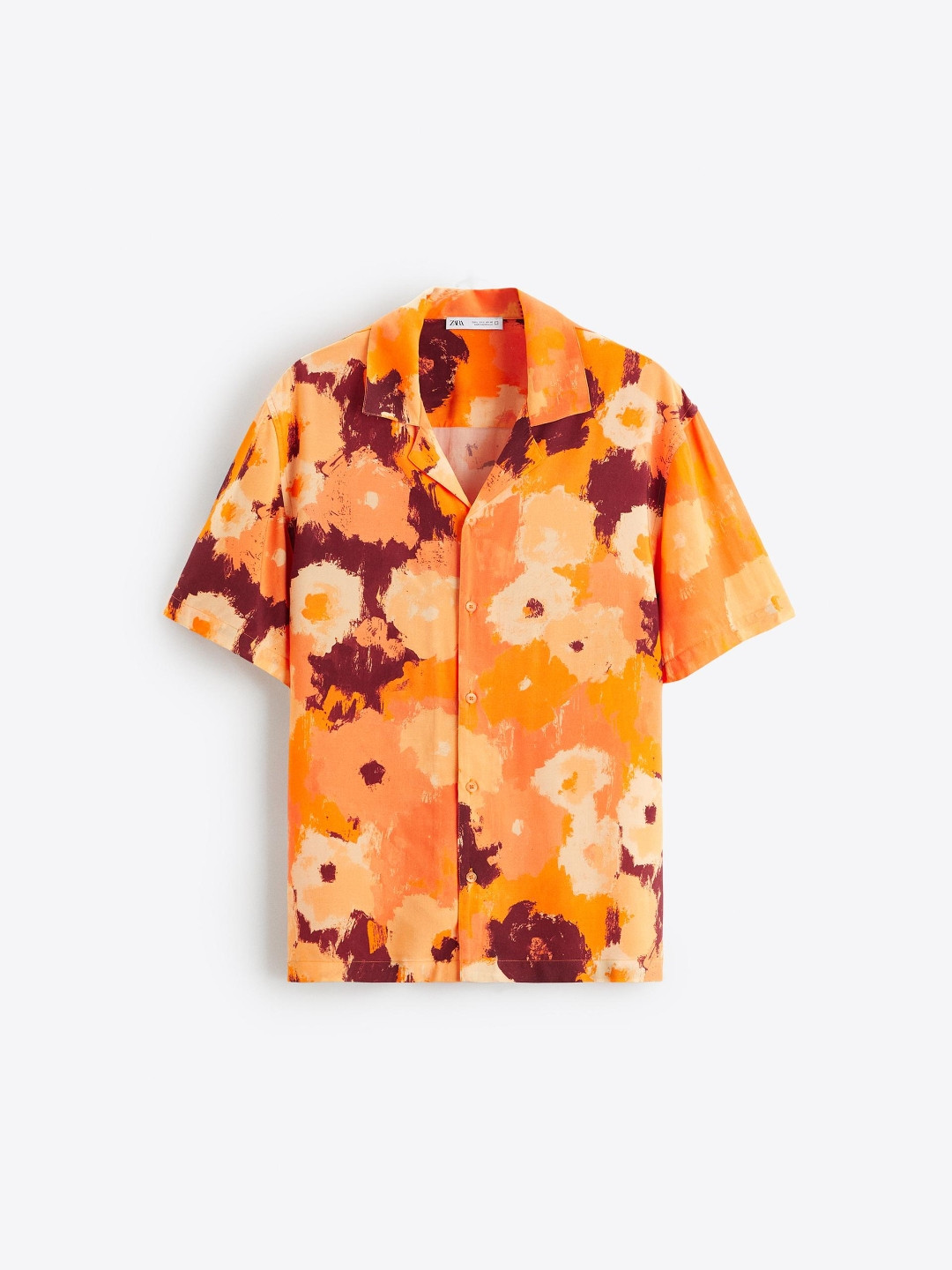

ZARA Men Orange Shirts