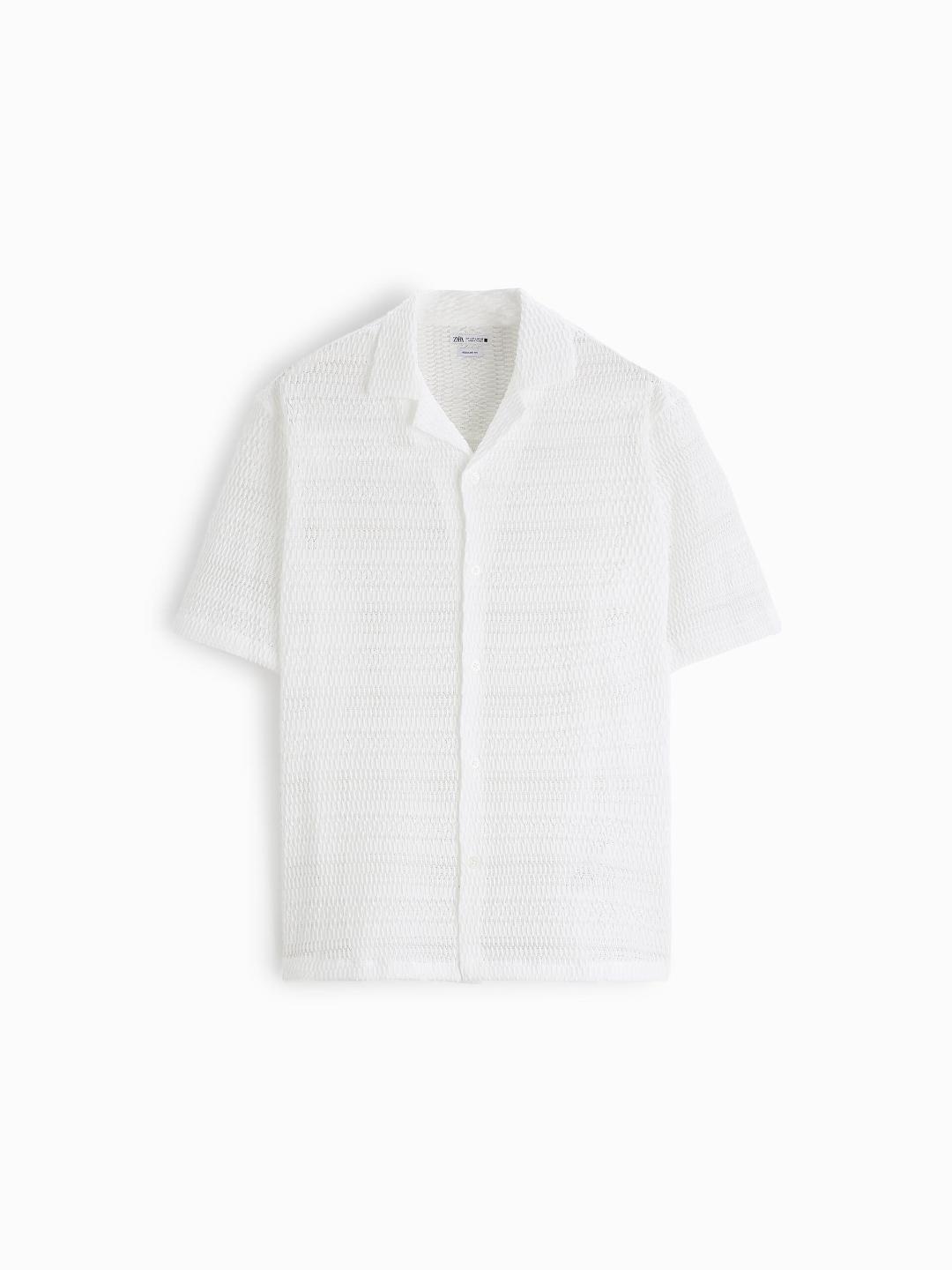 

ZARA Men White Shirts