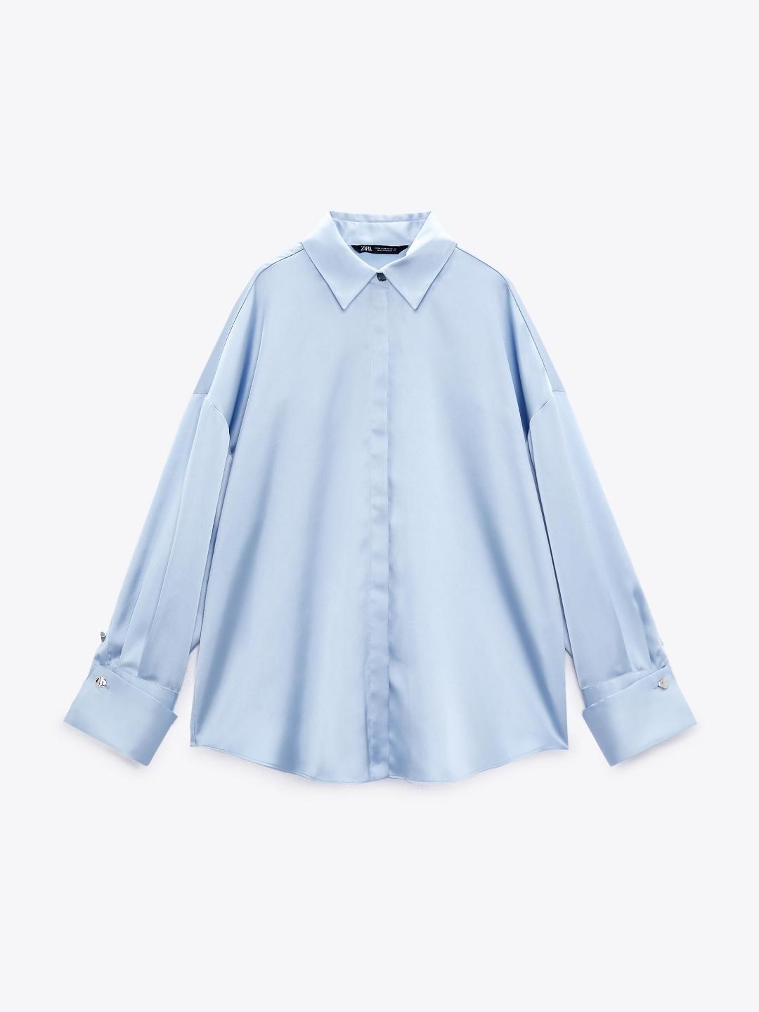 

ZARA Women Blue Shirts