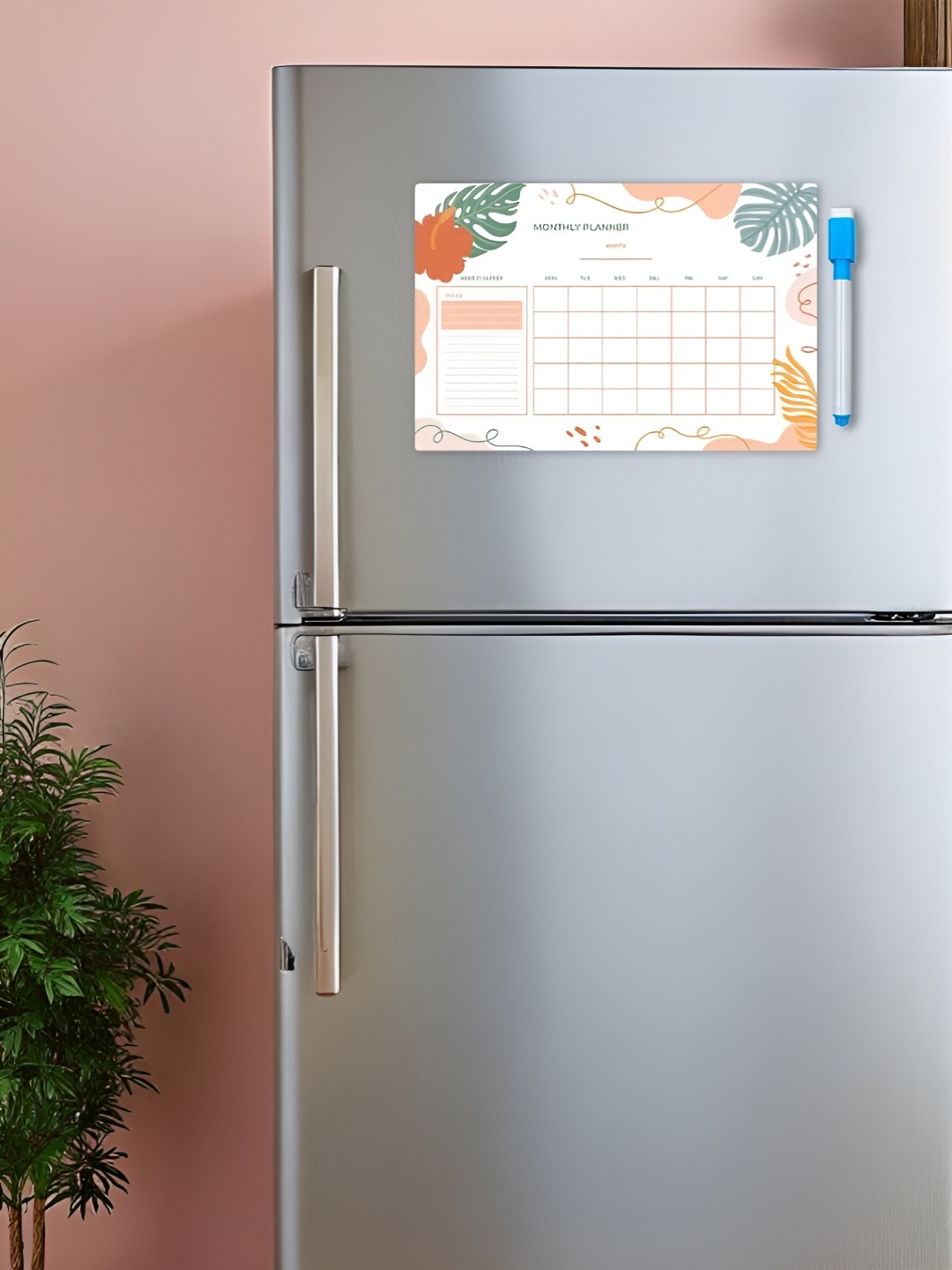 

CVANU White Printed Decorative Fridge Magnet