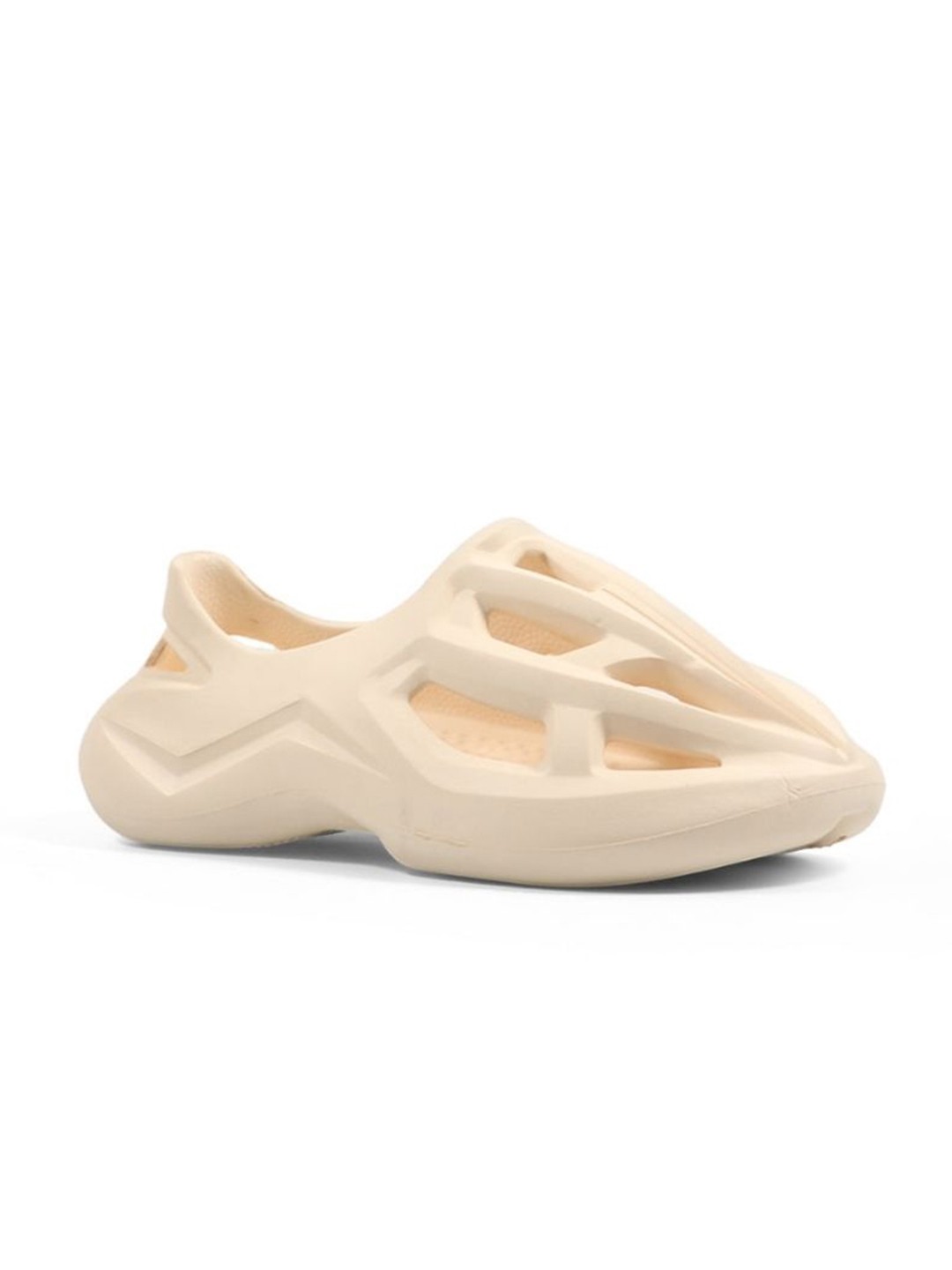 

SPIFFERS Men Self Design Croslite Clogs, Beige