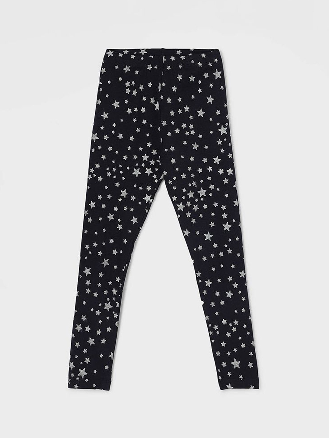 

Fame Forever by Lifestyle Girls Black Printed Cotton Ankle Length Slip-On Leggings