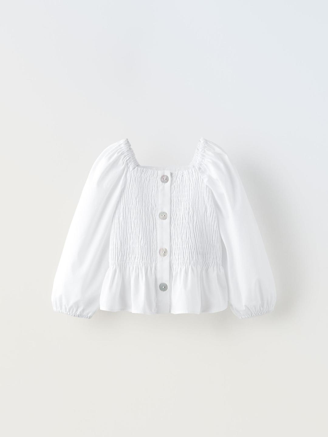 

ZARA Unisex White Shirts