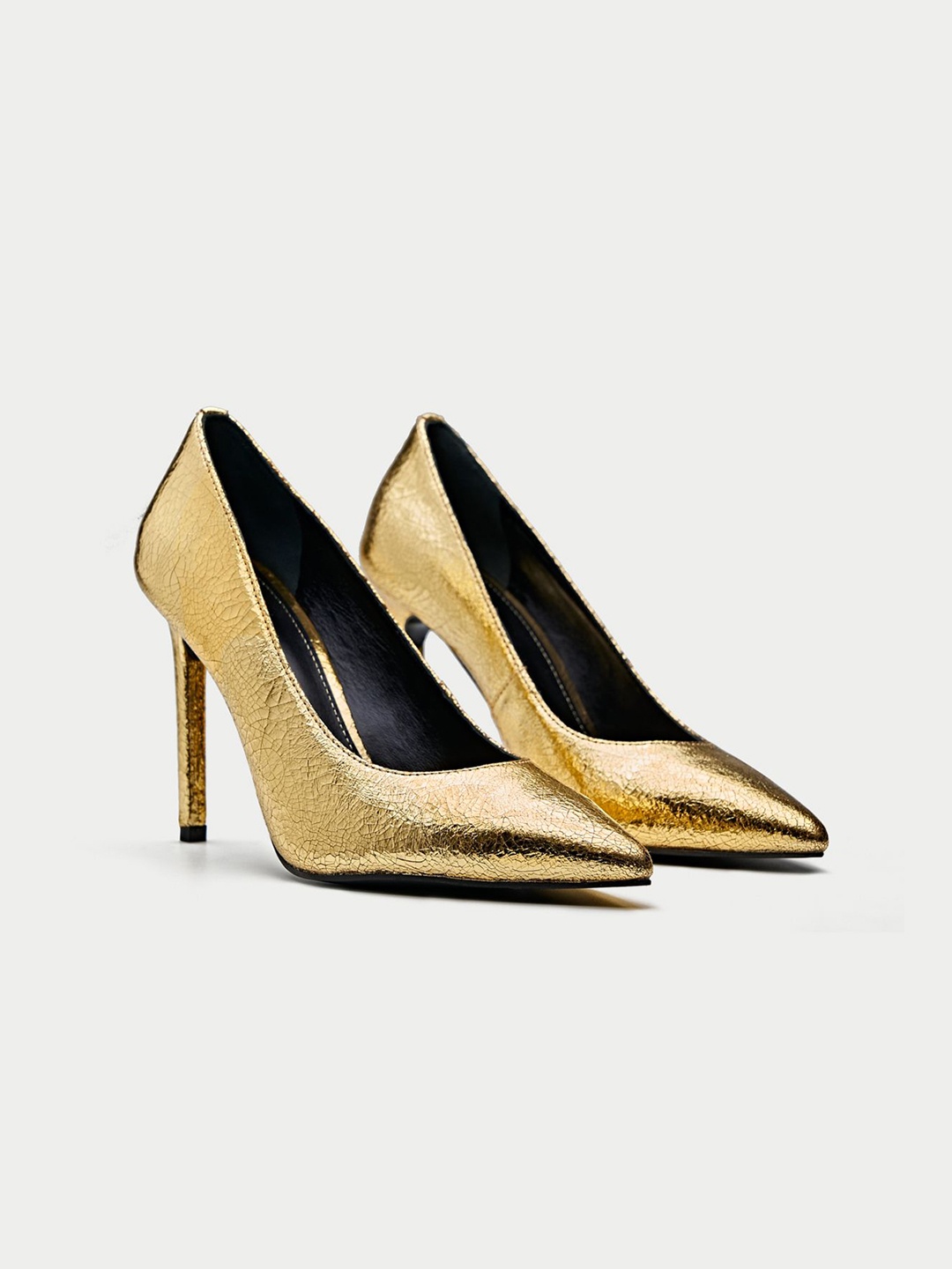 

Oroh Women Party Pointed Toe Stiletto Pumps, Gold