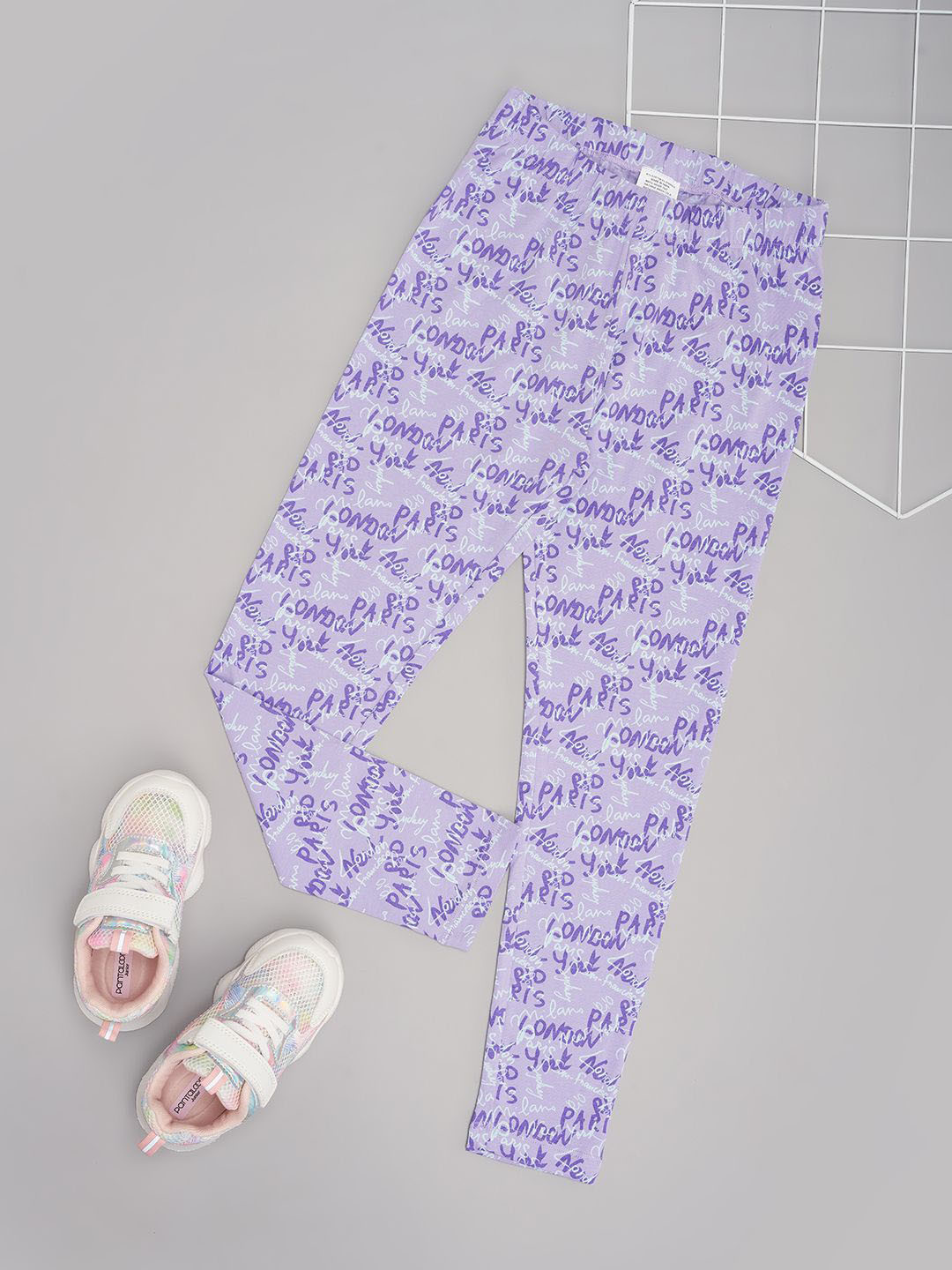 

Pantaloons Junior Girls Printed Ankle-Length Leggings, Purple