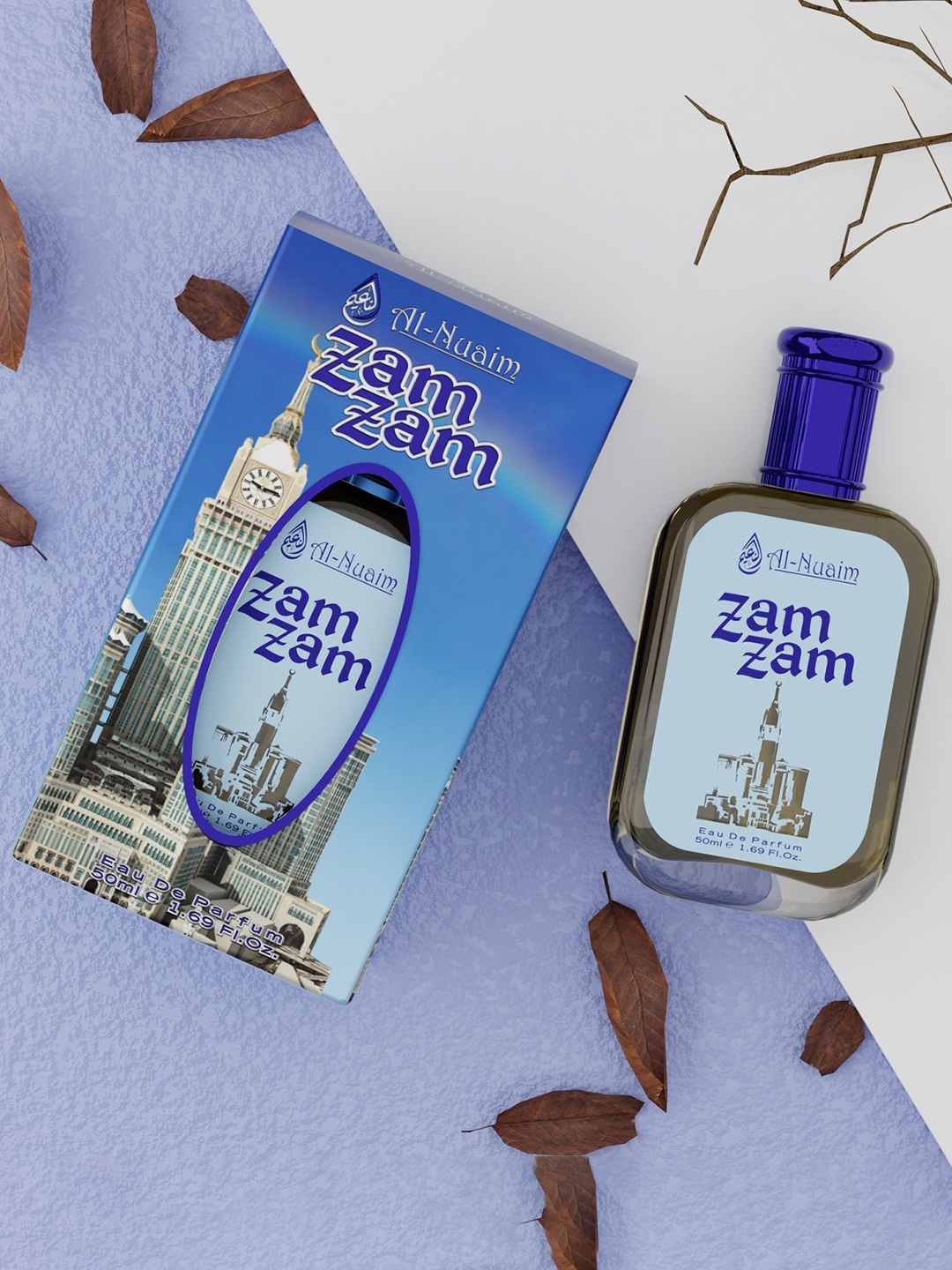 

Al-Nuaim Set Of 2 Zam Zam Long Lasting Eau De Parfum - 50ml Each, Blue