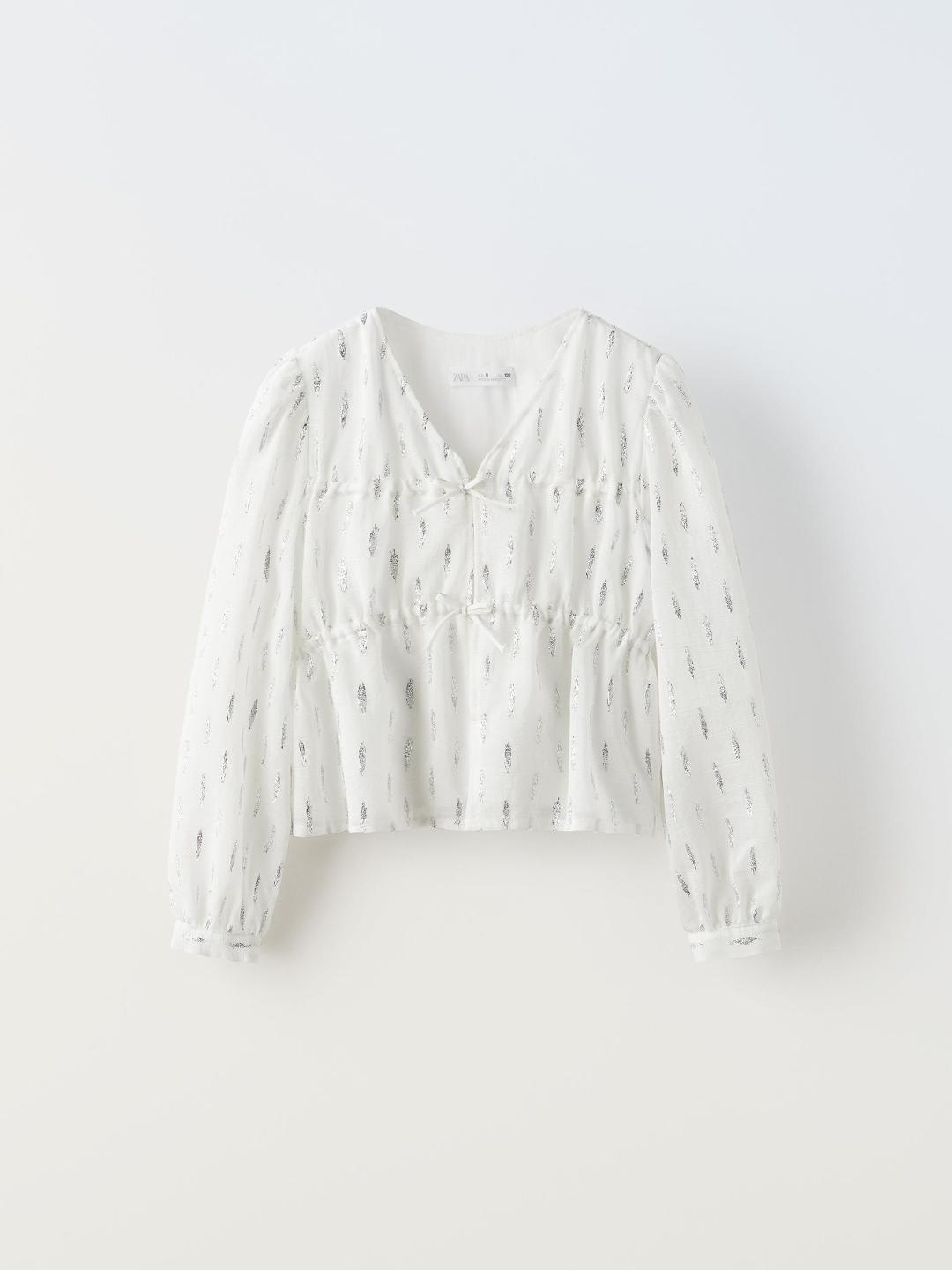 

ZARA Girls Silver Shirts