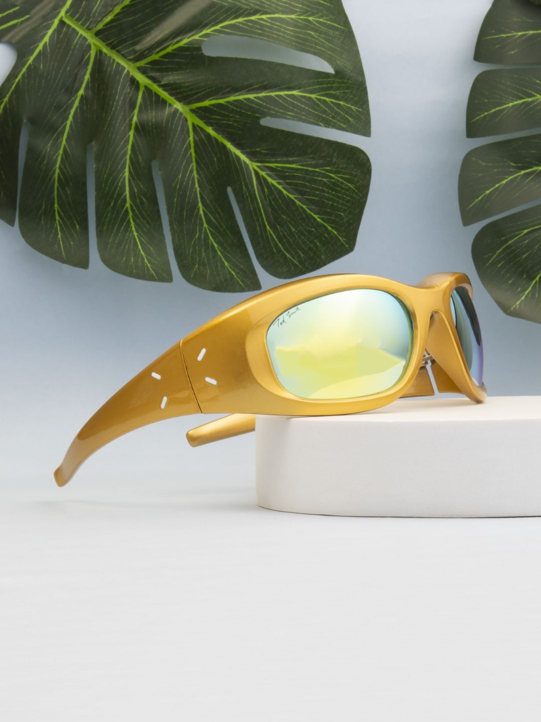

Ted Smith Unisex Sports Sunglasses with UV Protected Lens GHOST2_C4, Yellow