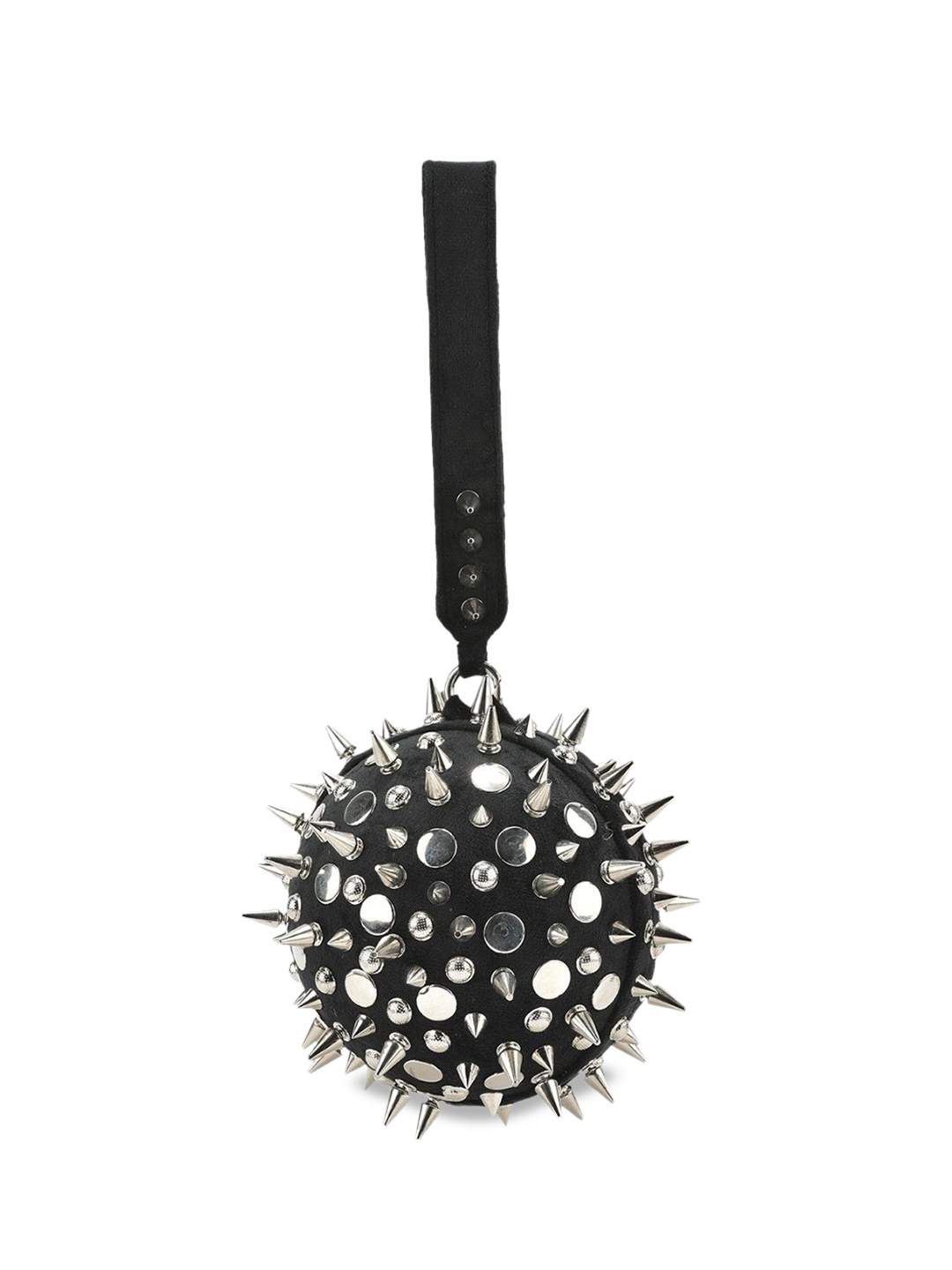 

Forever Noor Suede Structured Handheld Bag, Black