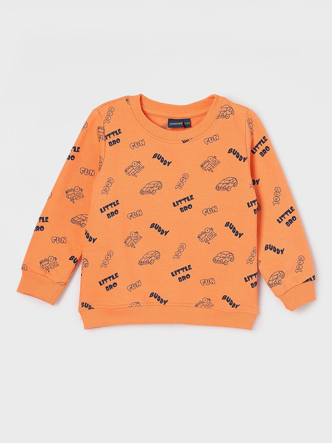 

Juniors by Lifestyle Boys Printed Cotton Sweatshirt, Orange