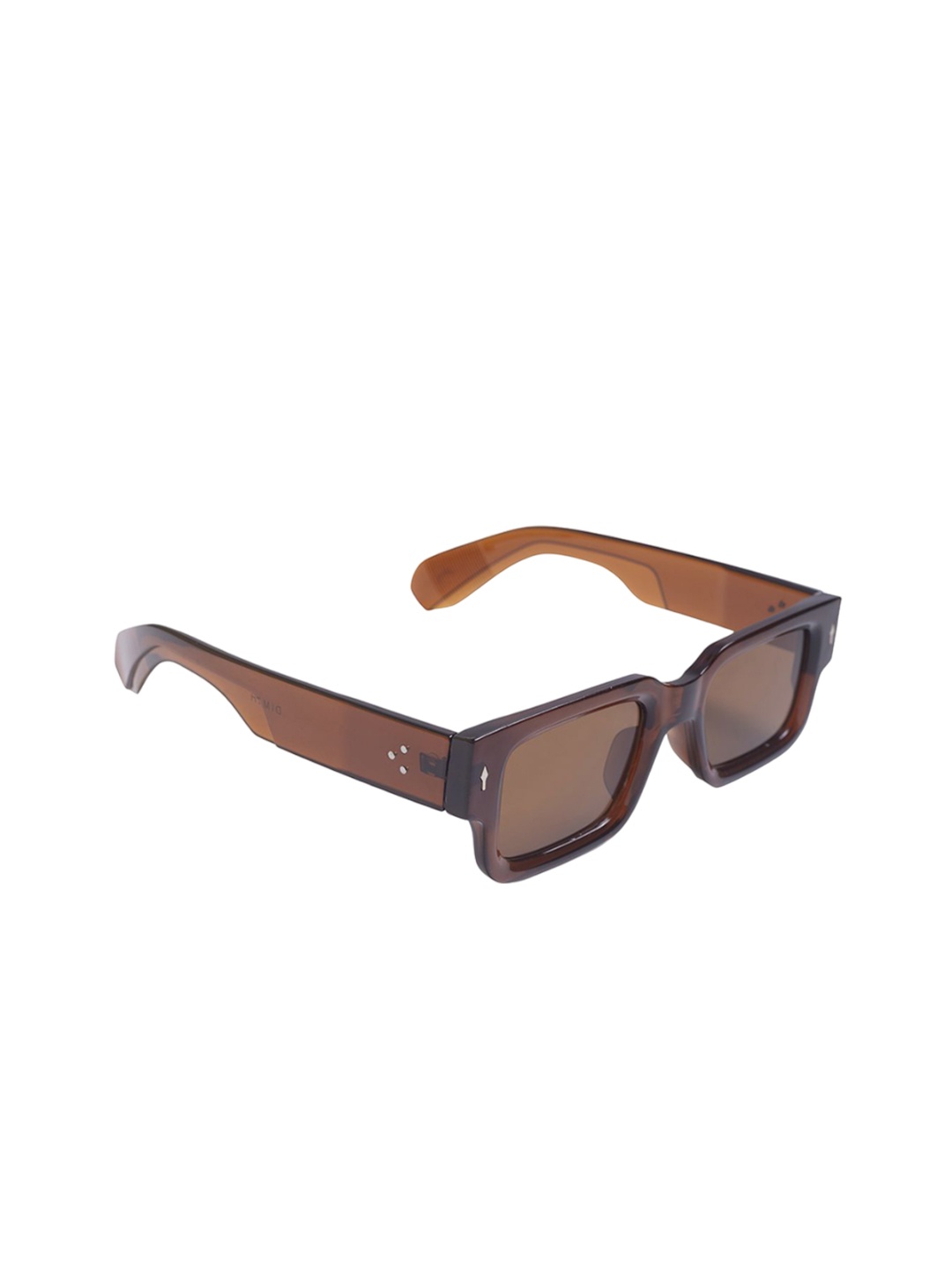 

DIMEH Unisex Square Sunglasses with UV Protected Lens SG-233, Brown