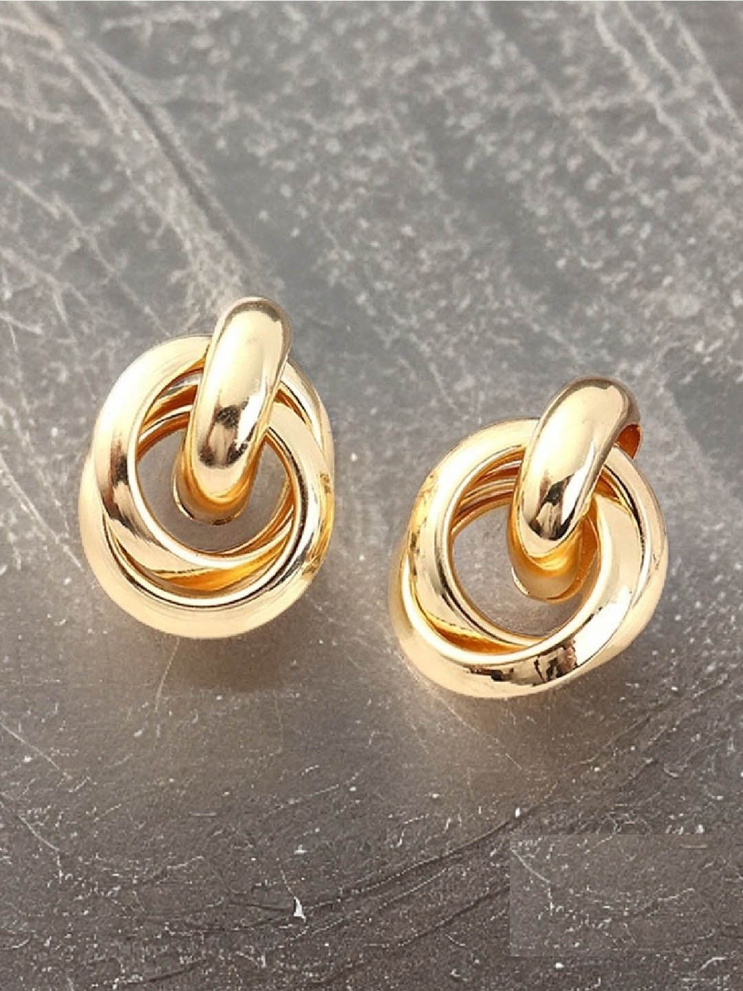 

RUHI COLLECTION Circular Hoop Earrings, Gold