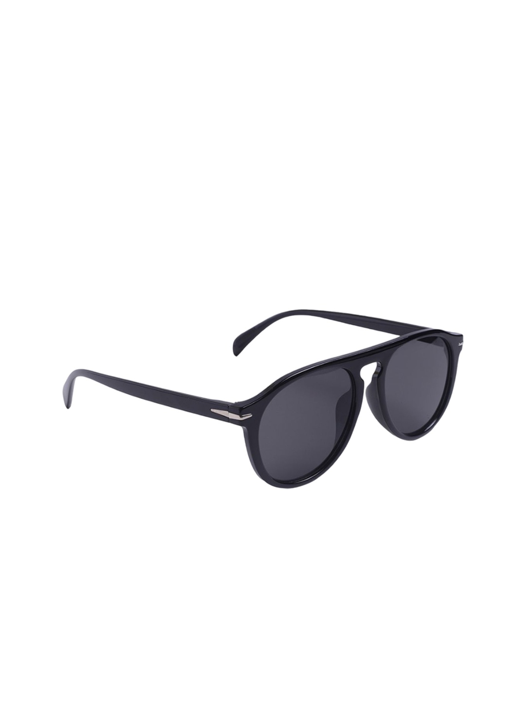 

DIMEH Unisex Round Sunglasses with UV Protected Lens SG-107, Black