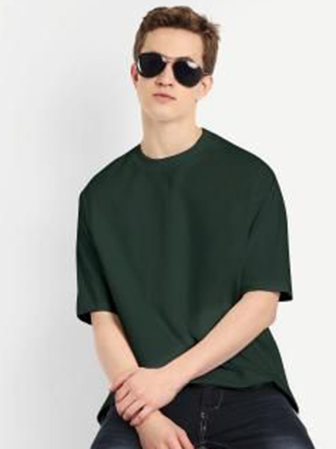 

BLURR Unisex Pure Cotton Pockets T-shirt, Green