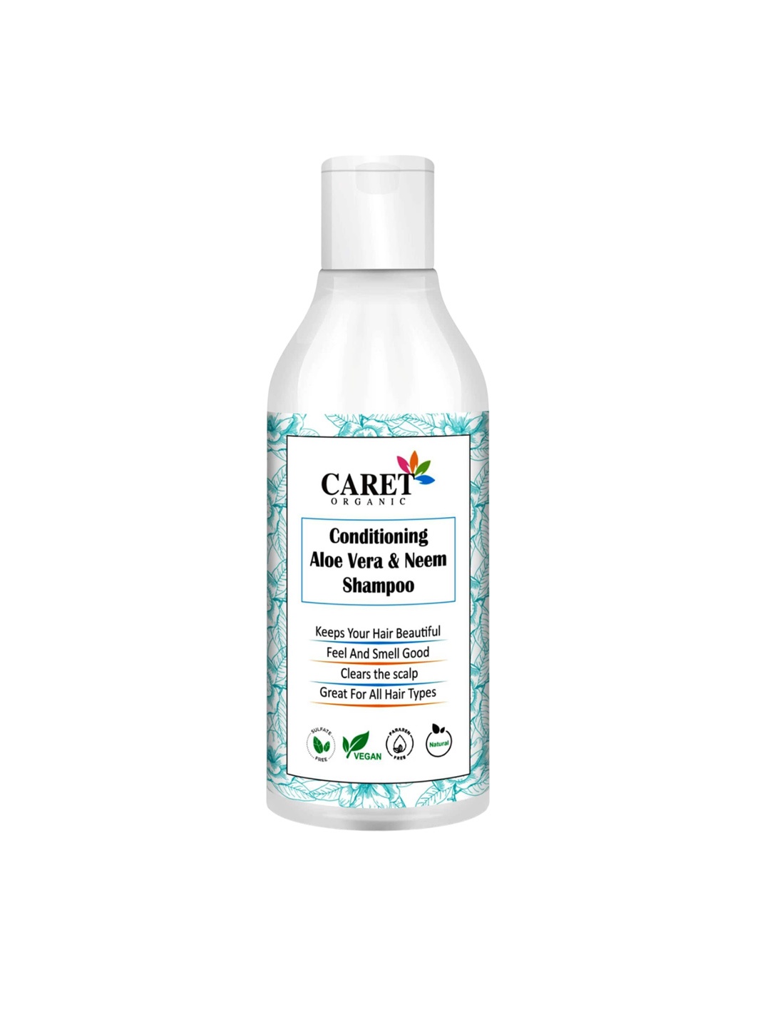 

CARET ORGANIC Conditioning Vegan Aloevera & Neem Shampoo- 300 ml, White