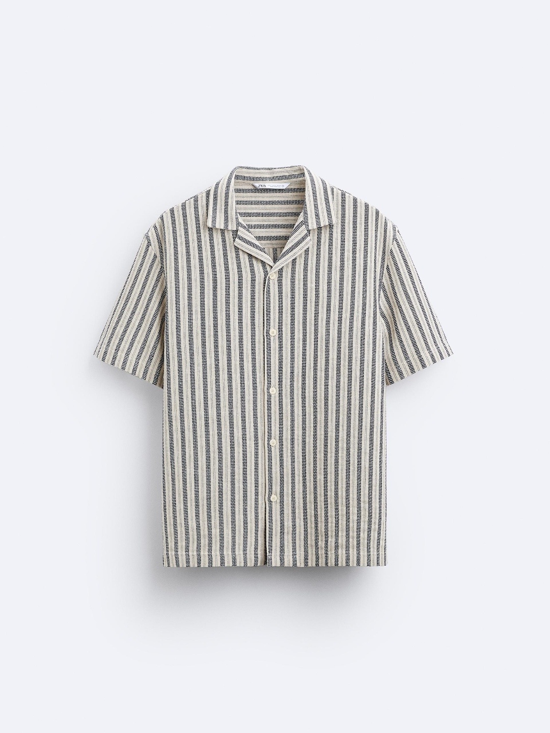 

ZARA Men Navy Blue Shirts
