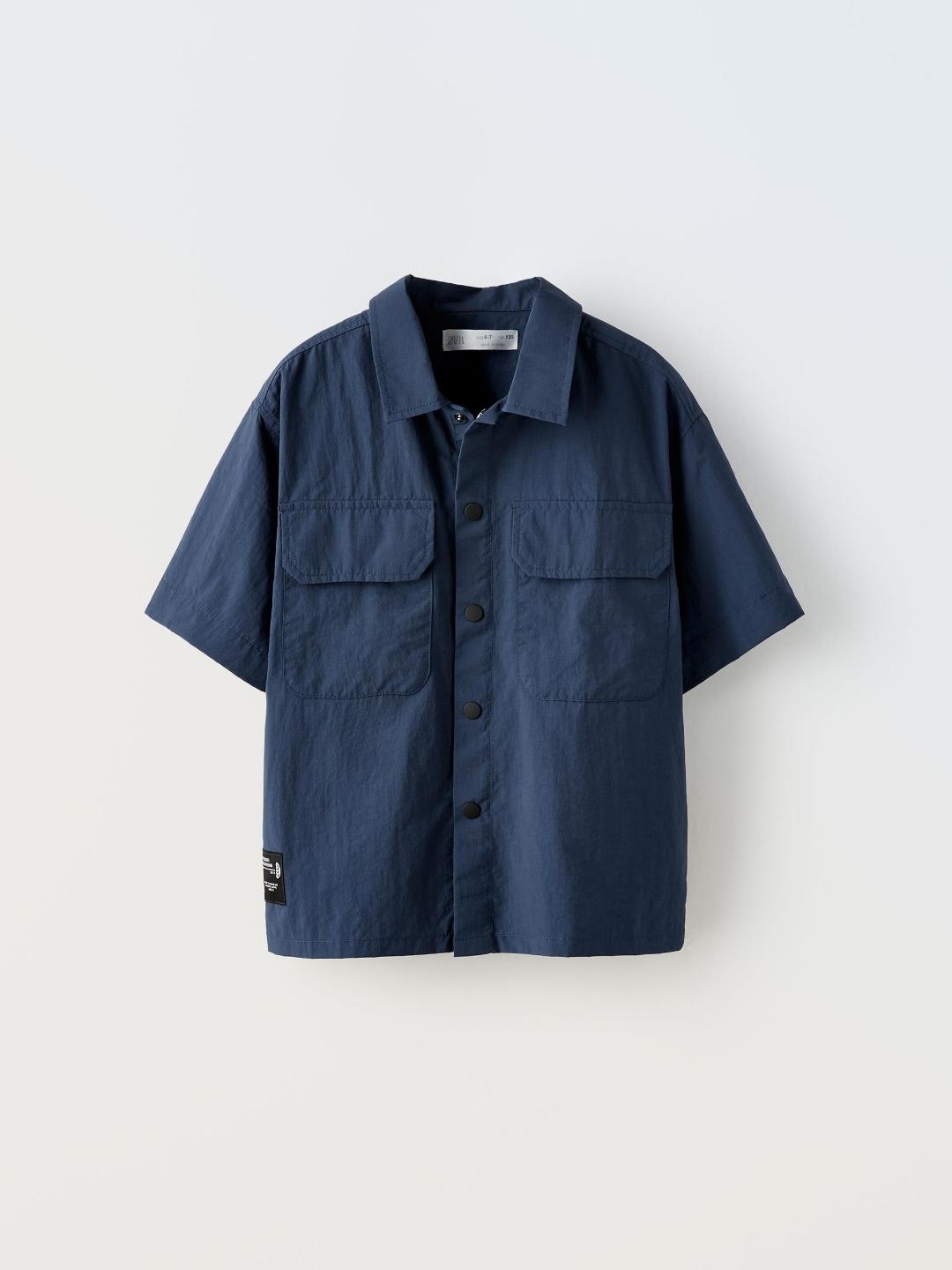 

ZARA Boys Navy Blue Shirts