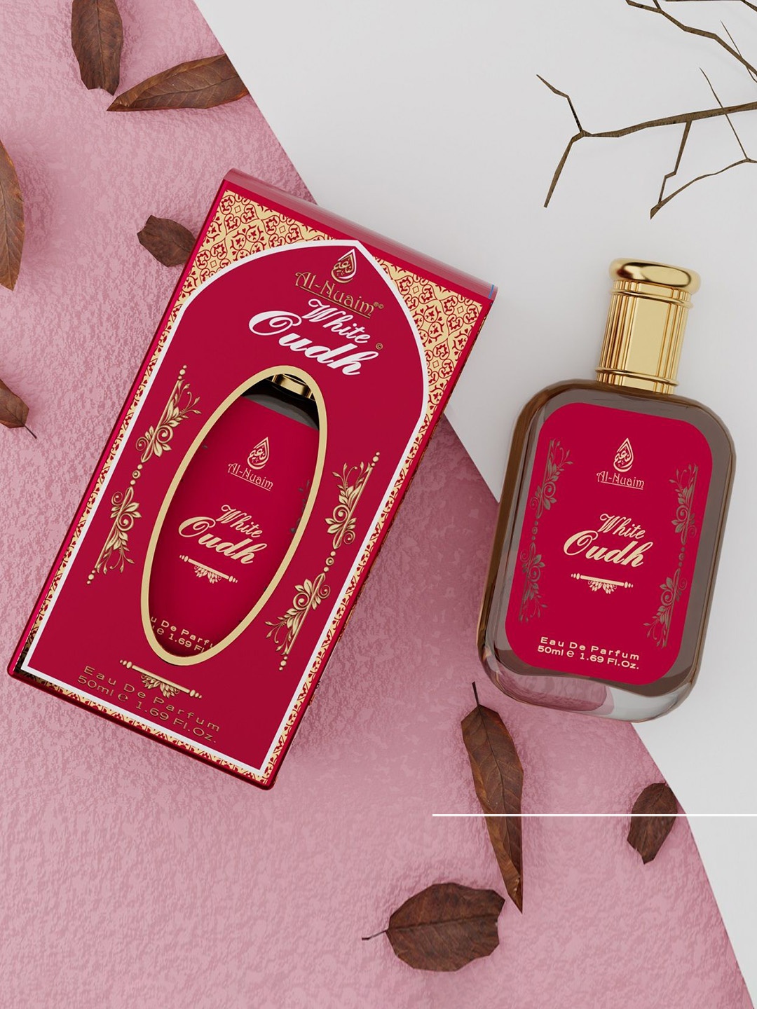 

Al-Nuaim Men Set Of Ameer Al Oudh & White Oudh Long Lasting Eau De Parfum - 50ml Each, Brown