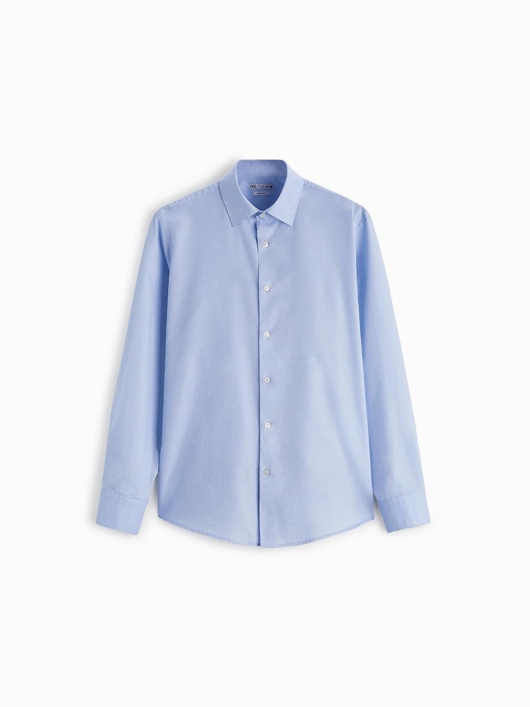 

ZARA Men Blue Shirts