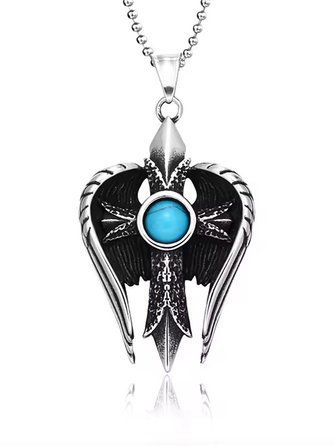 

Heer Collection Silver-Plated Contemporary Pendants with Chains