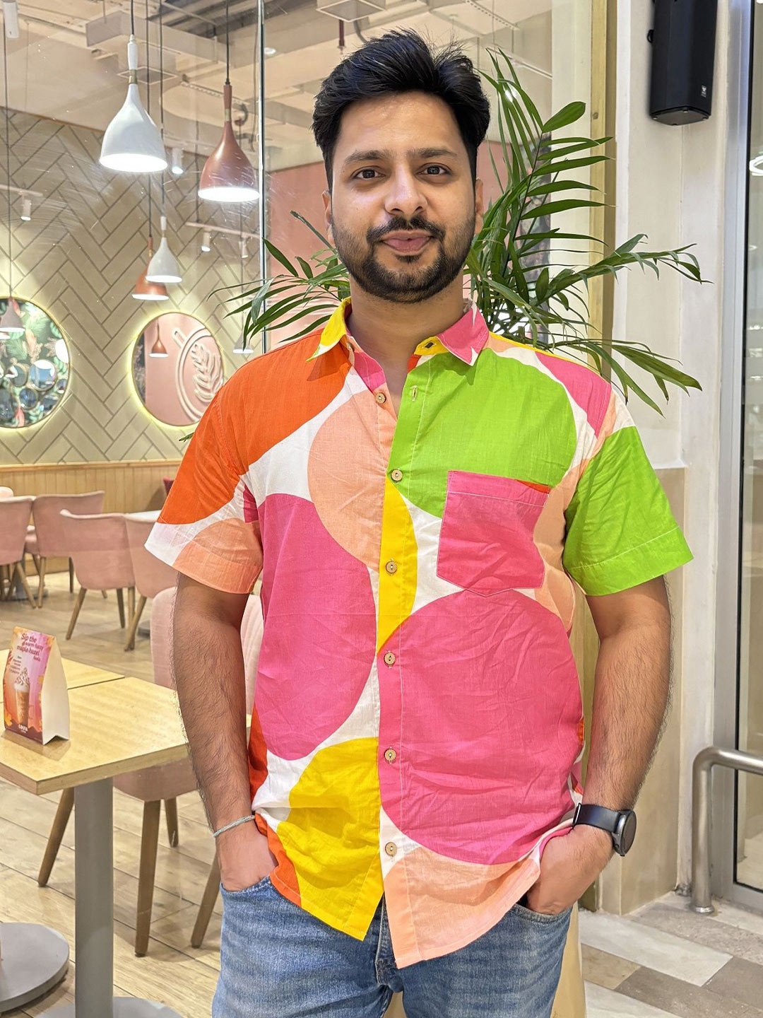 

MASU LIVING Men Printed Party Shirt, Multi