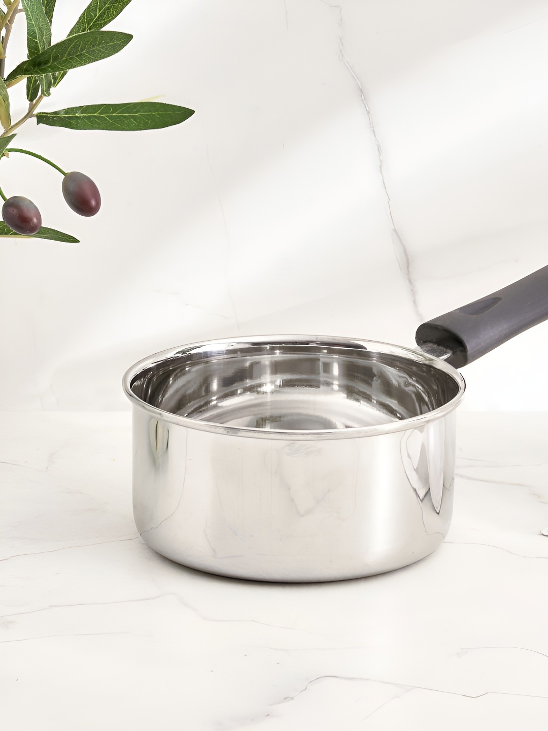 

Home Centre Grey Stainless Steel Saucepan 1.1L