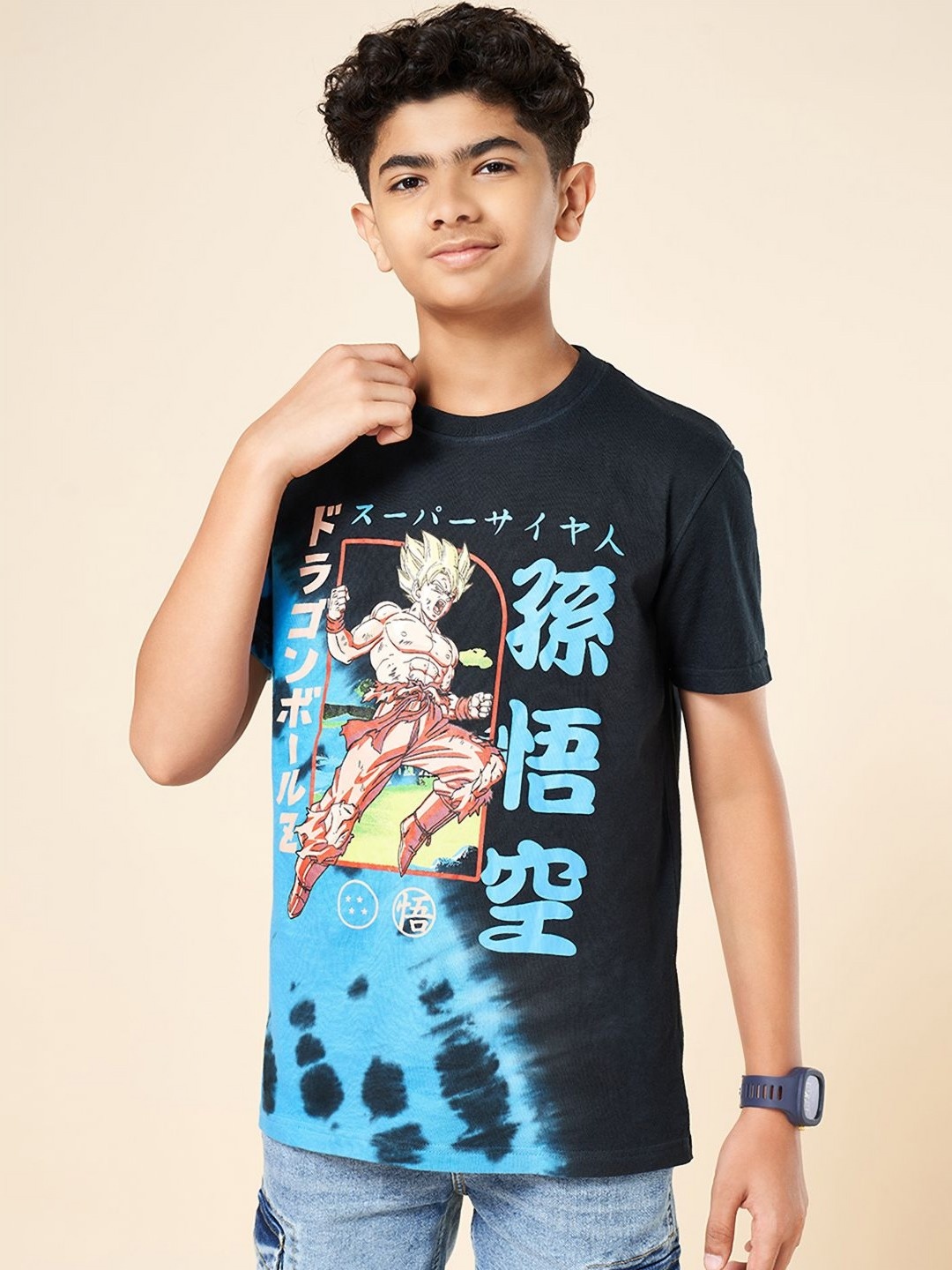 

Coolsters by Pantaloons Boys Graphic Printed Round Neck Cotton T-shirt, Blue