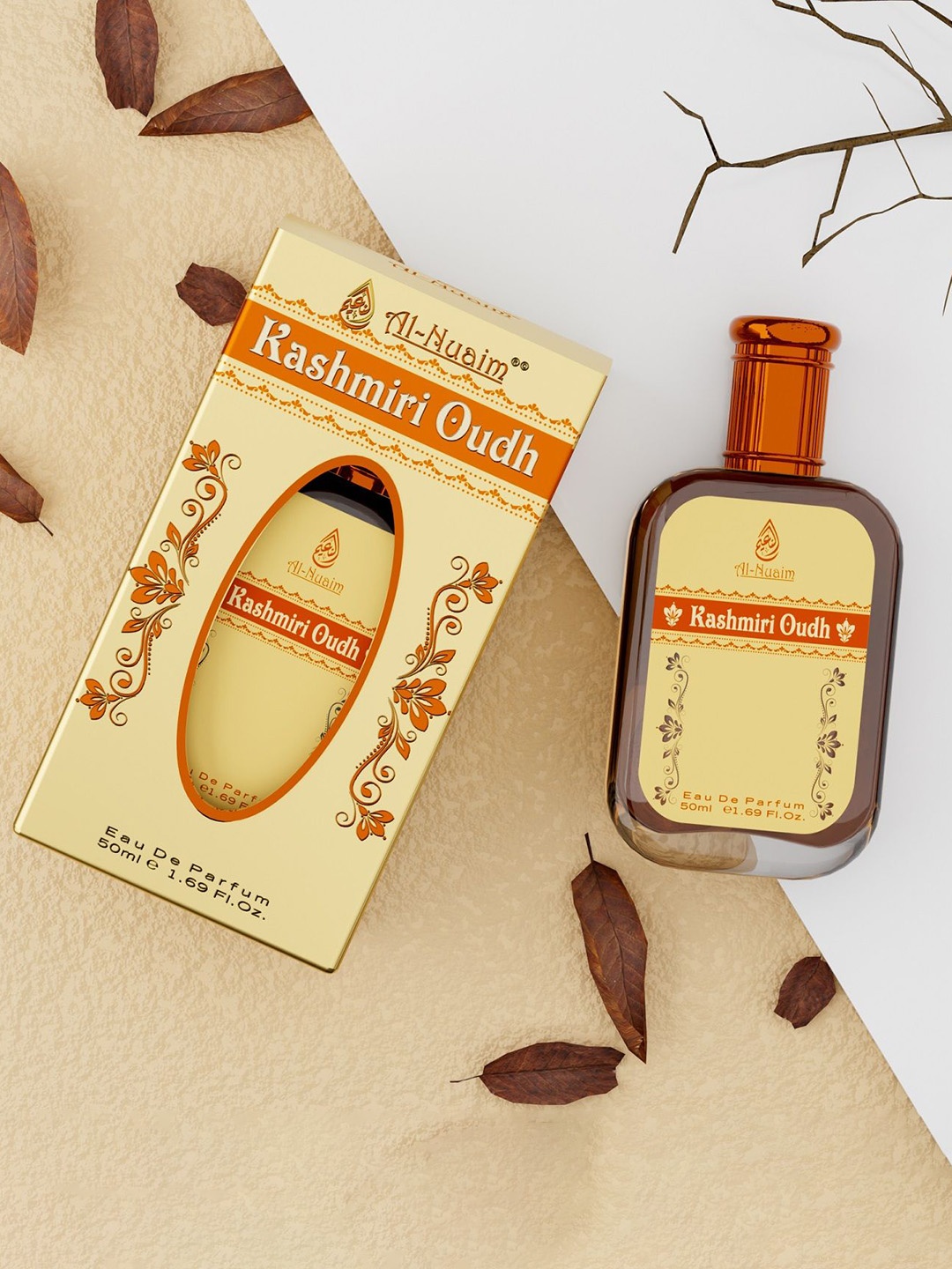 

Al-Nuaim Men Kashmiri Oudh Long Lasting Eau De Parfum - 50ml, Yellow