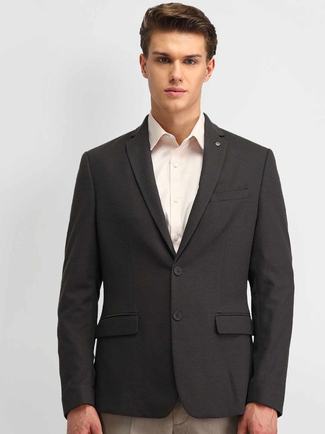 

Arrow Slim-Fit Single Breasted Formal Blazer, Grey